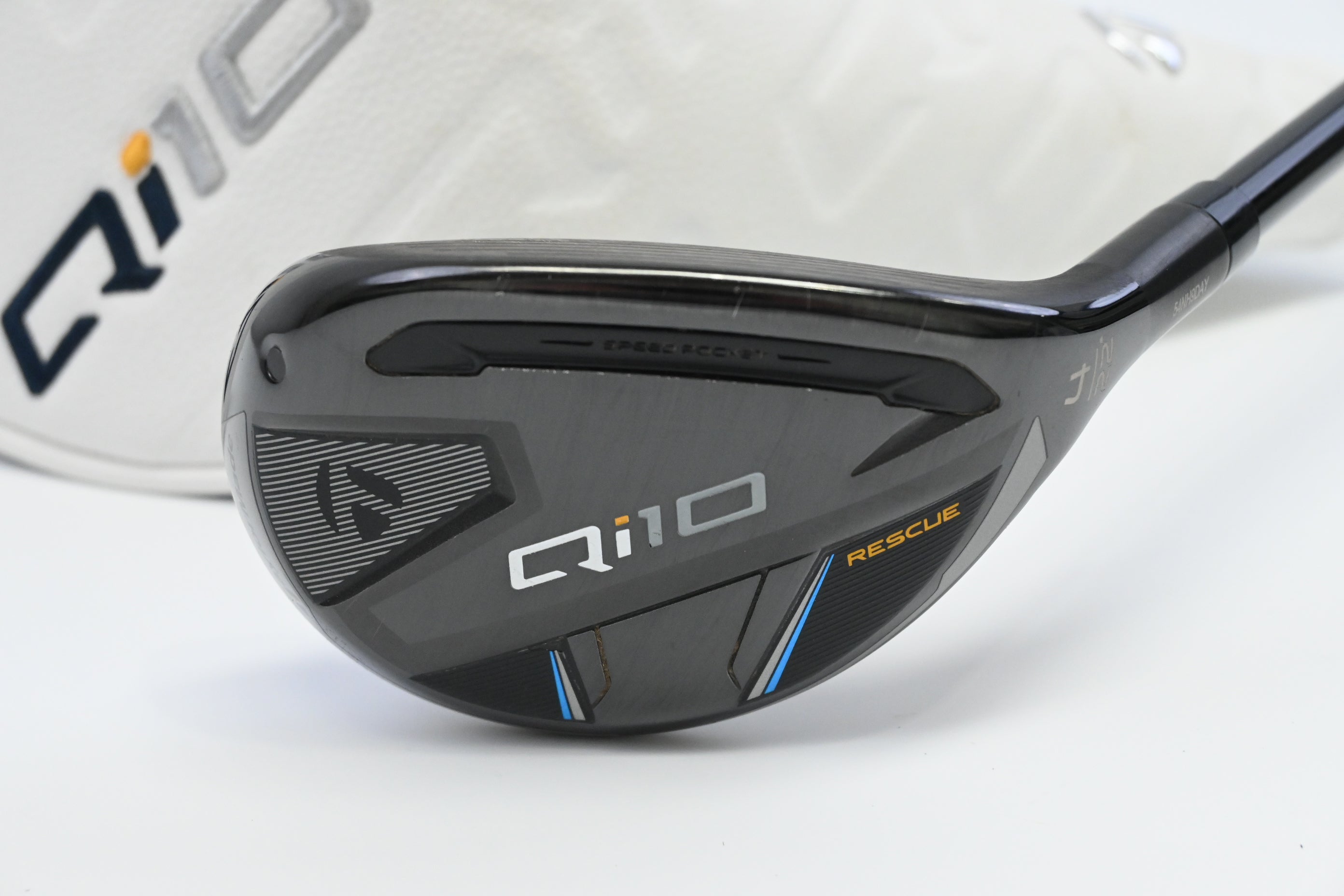 Taylormade Qi10 #4 Hybrid / 22 Degree / Stiff Flex Fujikura Ventus TR Blue 7