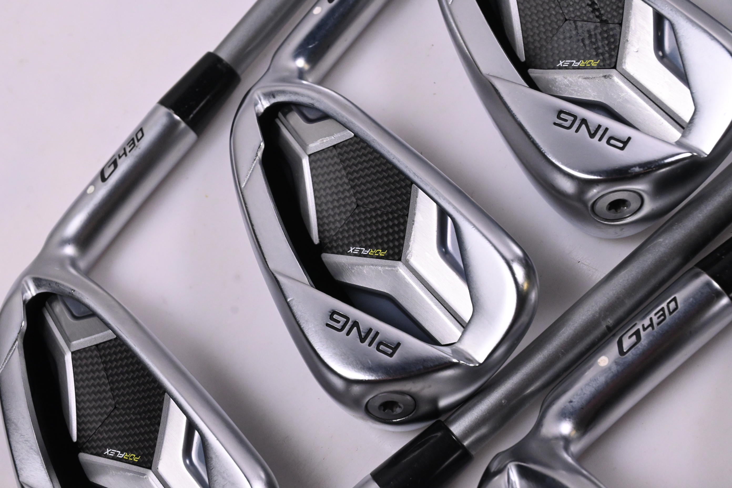 Ping G430 Irons / 5-PW+45°+54° / White Dot / Senior Flex Ping Alta Quick 35