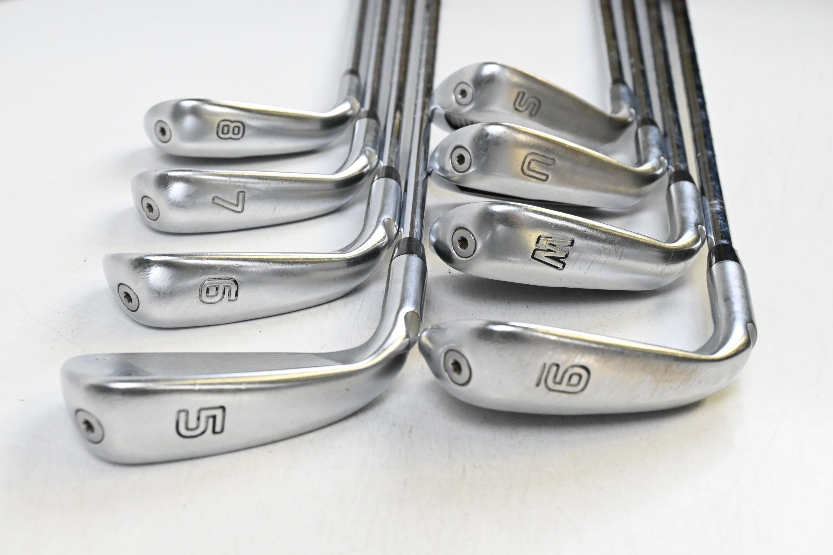 Ping G410 Irons / 5-PW+GW+SW / Black Dot / Stiff Flex KBS Tour 120 Shafts