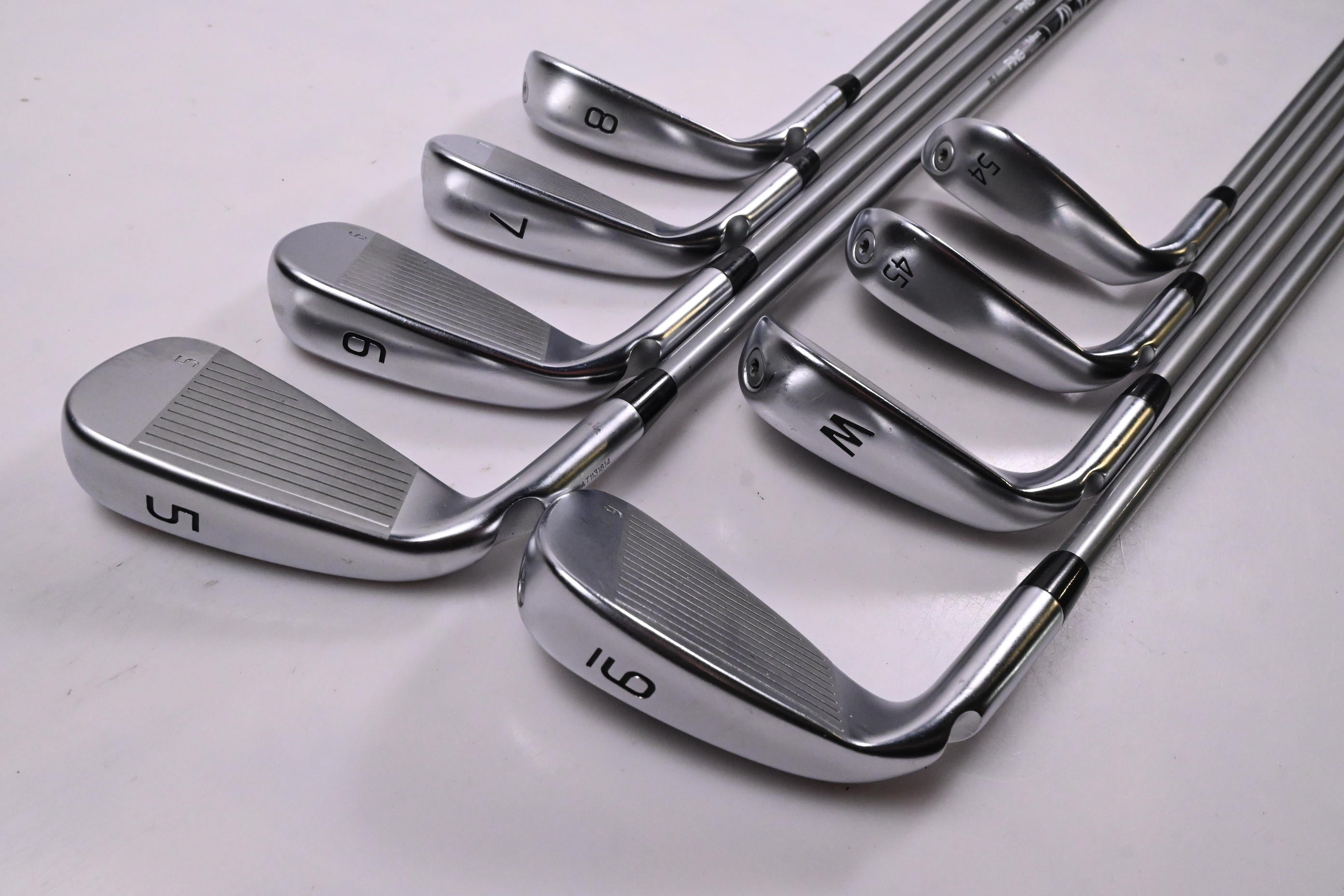Ping G430 Irons / 5-PW+45°+54° / White Dot / Senior Flex Ping Alta Quick 35