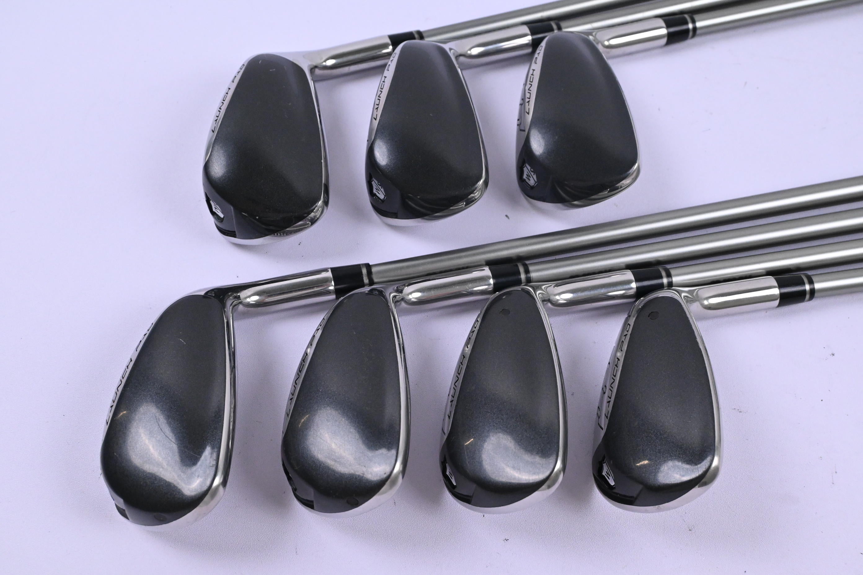 Wilson Launch Pad Irons / 6-PW+GW+SW / Senior Flex UST Recoil 460 Shafts