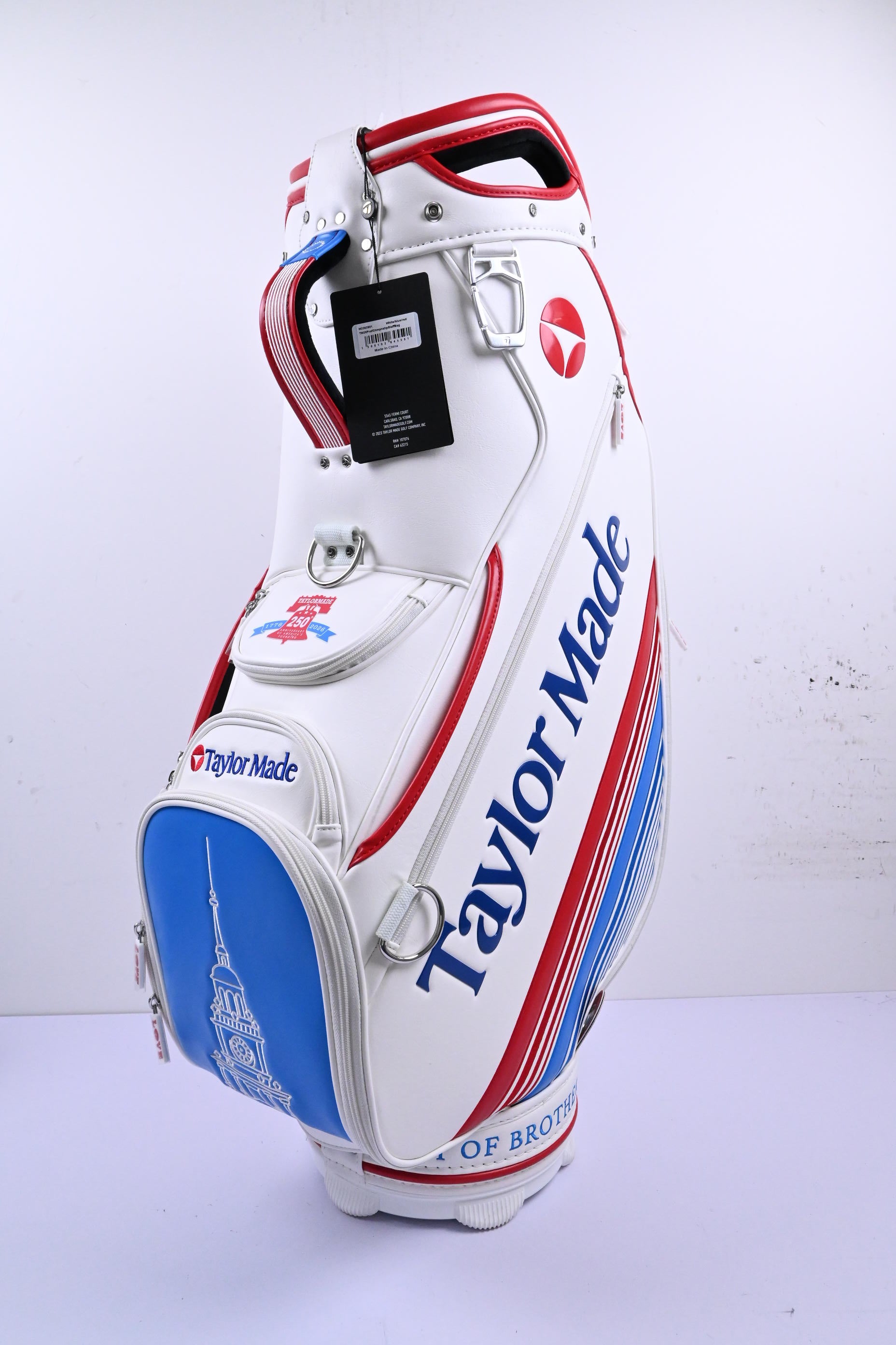 Taylormade PGA Championship Liberty Lines Staff Bag / 6-Way / White, Red & Blue