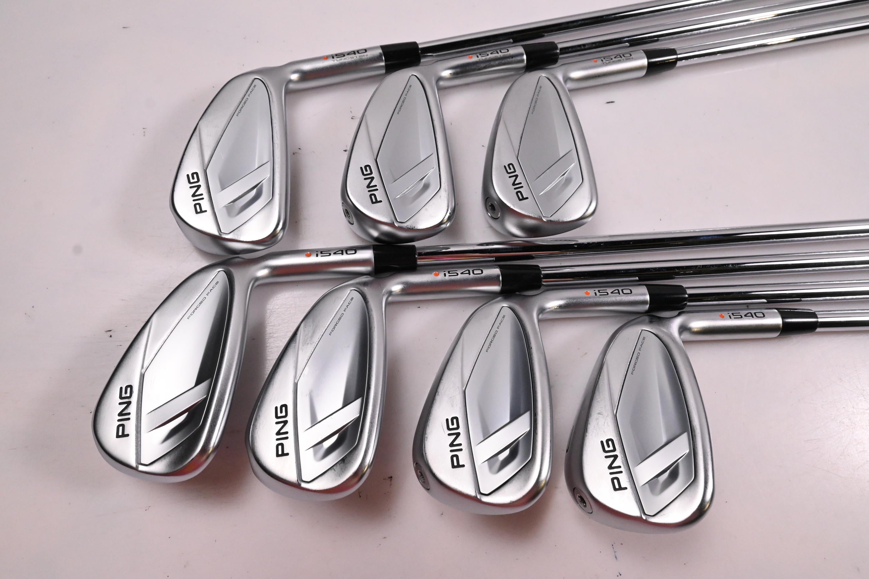 Ping i540 Irons / 5-PW+GW / Orange Dot / Regular Flex Ping AWT 3.0 Shafts
