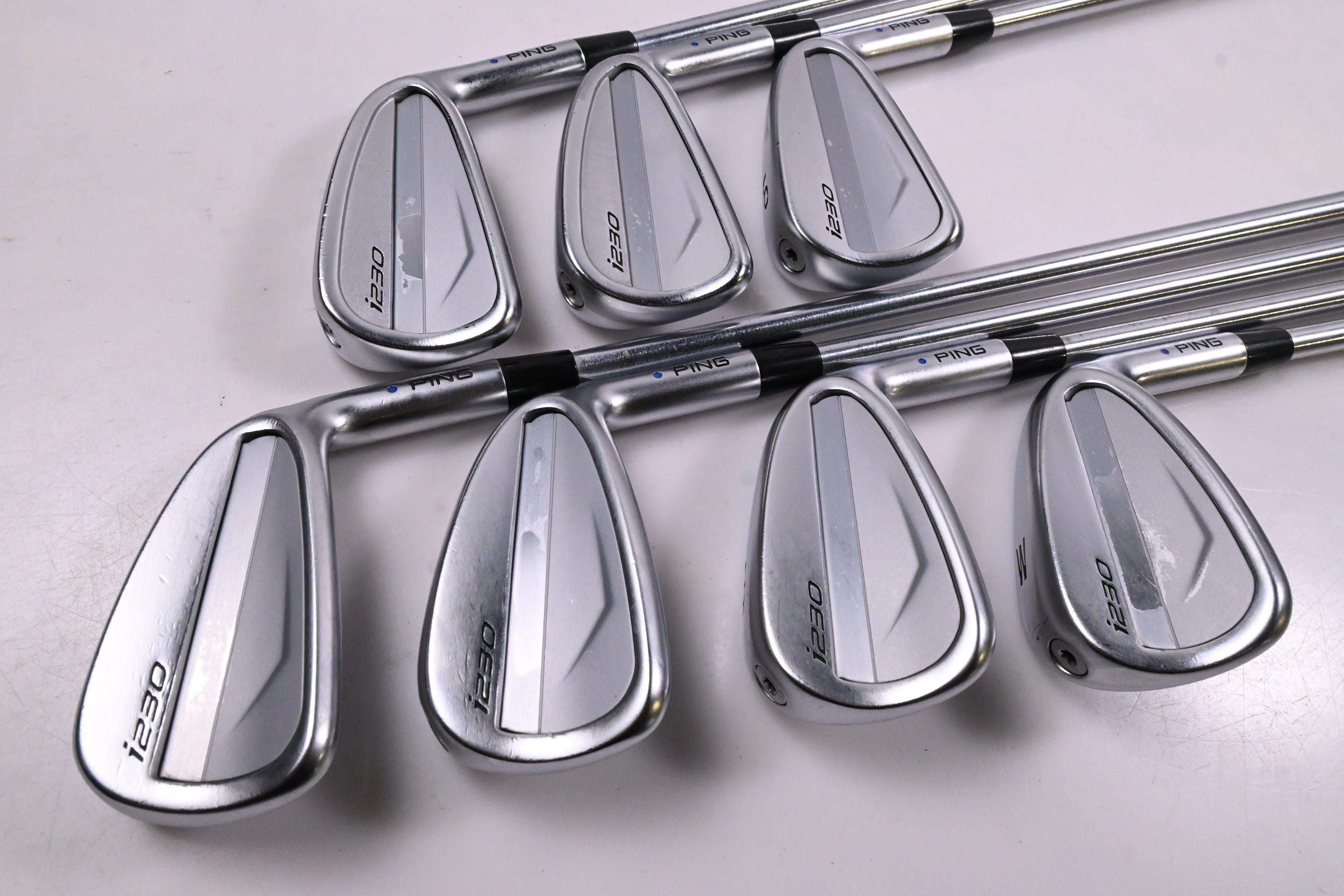 Ping i230 Irons / 4-PW / Blue Dot / Stiff Flex Project X IO 110 Shafts