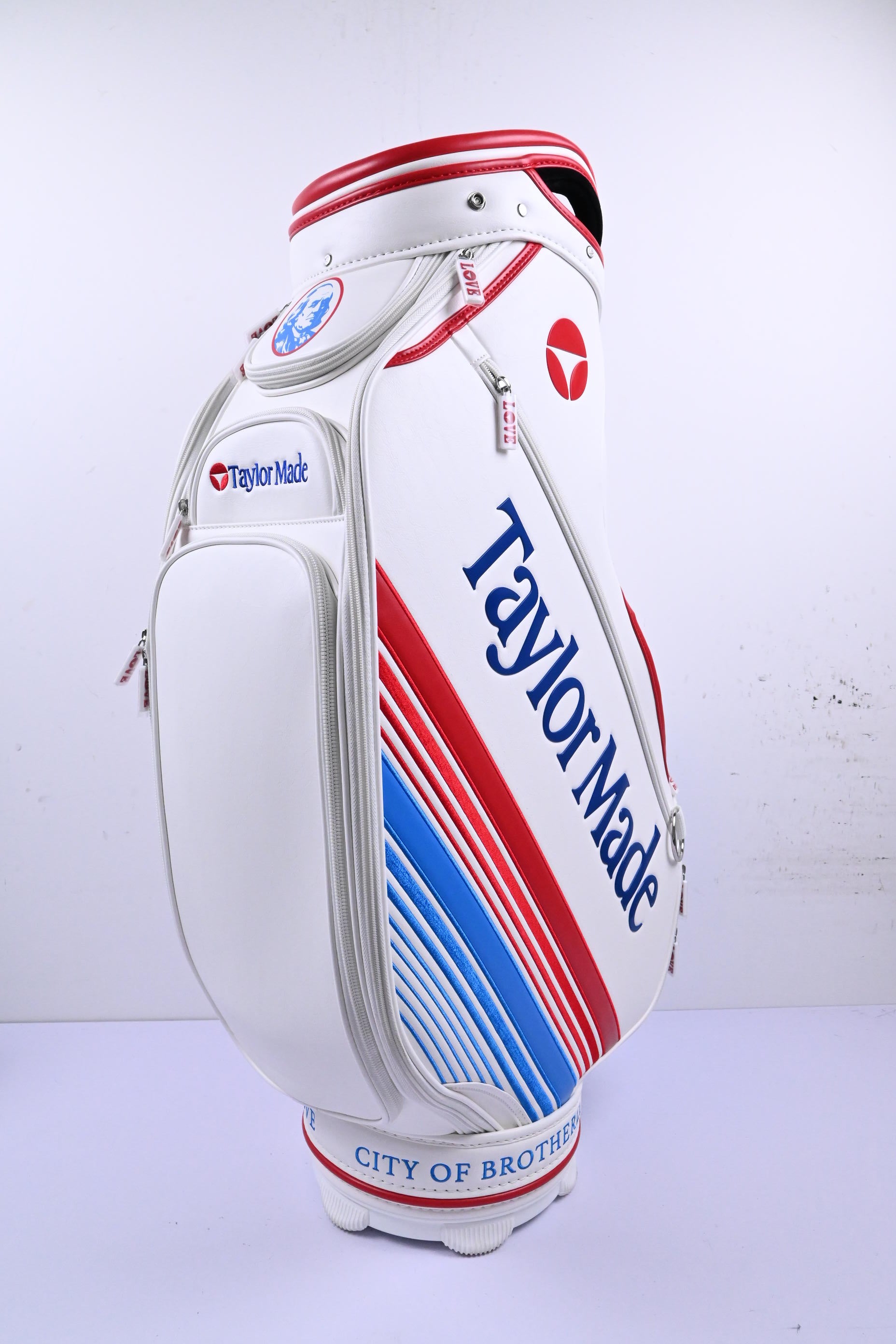 Taylormade PGA Championship Liberty Lines Staff Bag / 6-Way / White, Red & Blue