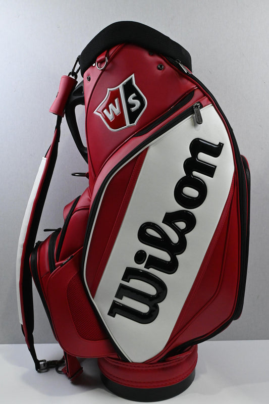 Wilson Staff Tour Golf Bag / 6 Way Divider / Red, Black & White
