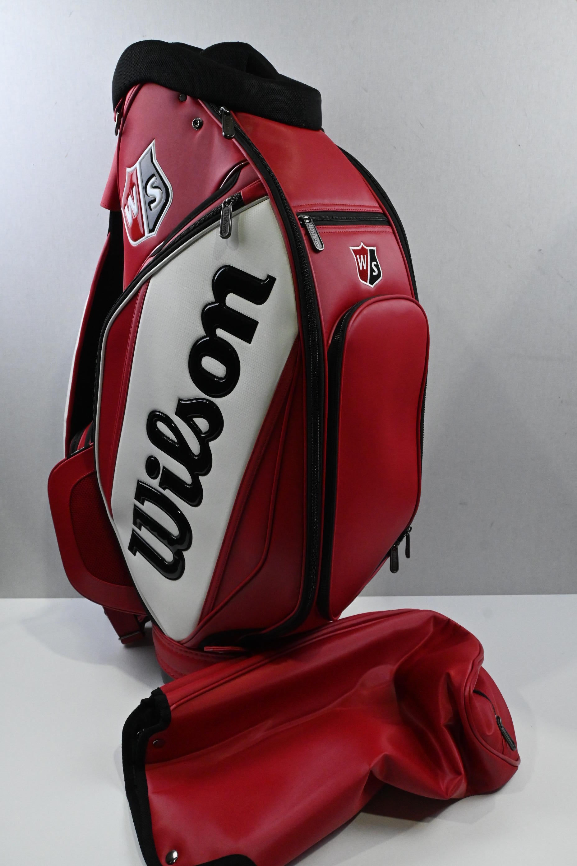 Wilson Staff Tour Golf Bag / 6 Way Divider / Red, Black & White