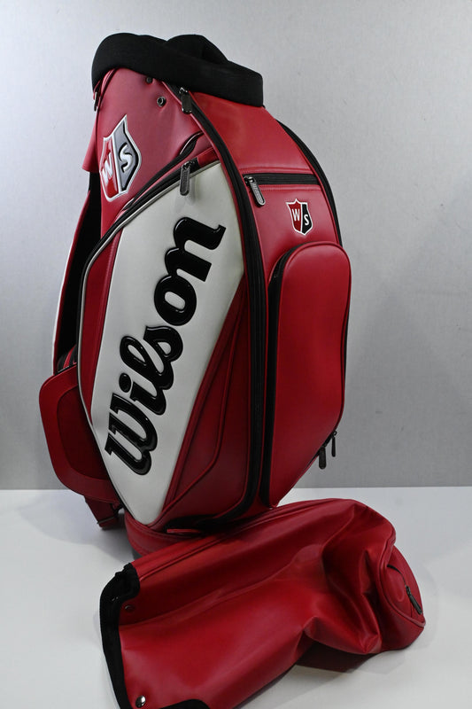 Wilson Staff Tour Golf Bag / 6 Way Divider / Red, Black & White