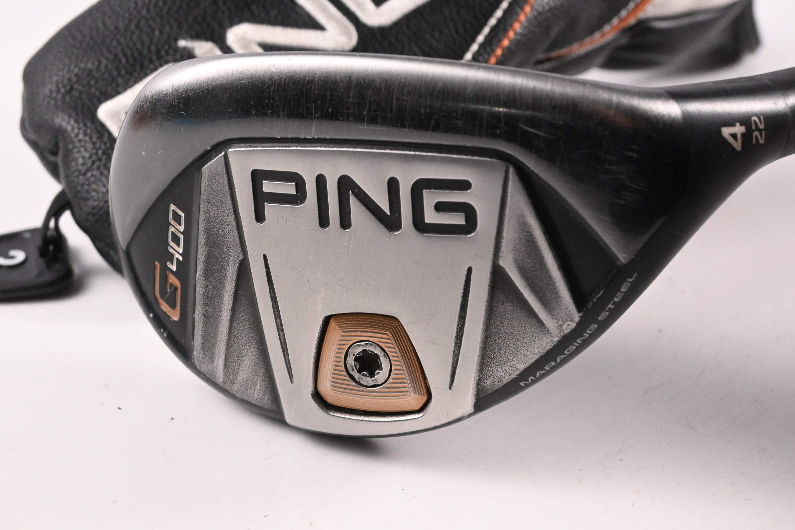 Ping G400 #4 Hybrid / 22 Degree / Stiff Flex Ping Alta CB 70 Shaft