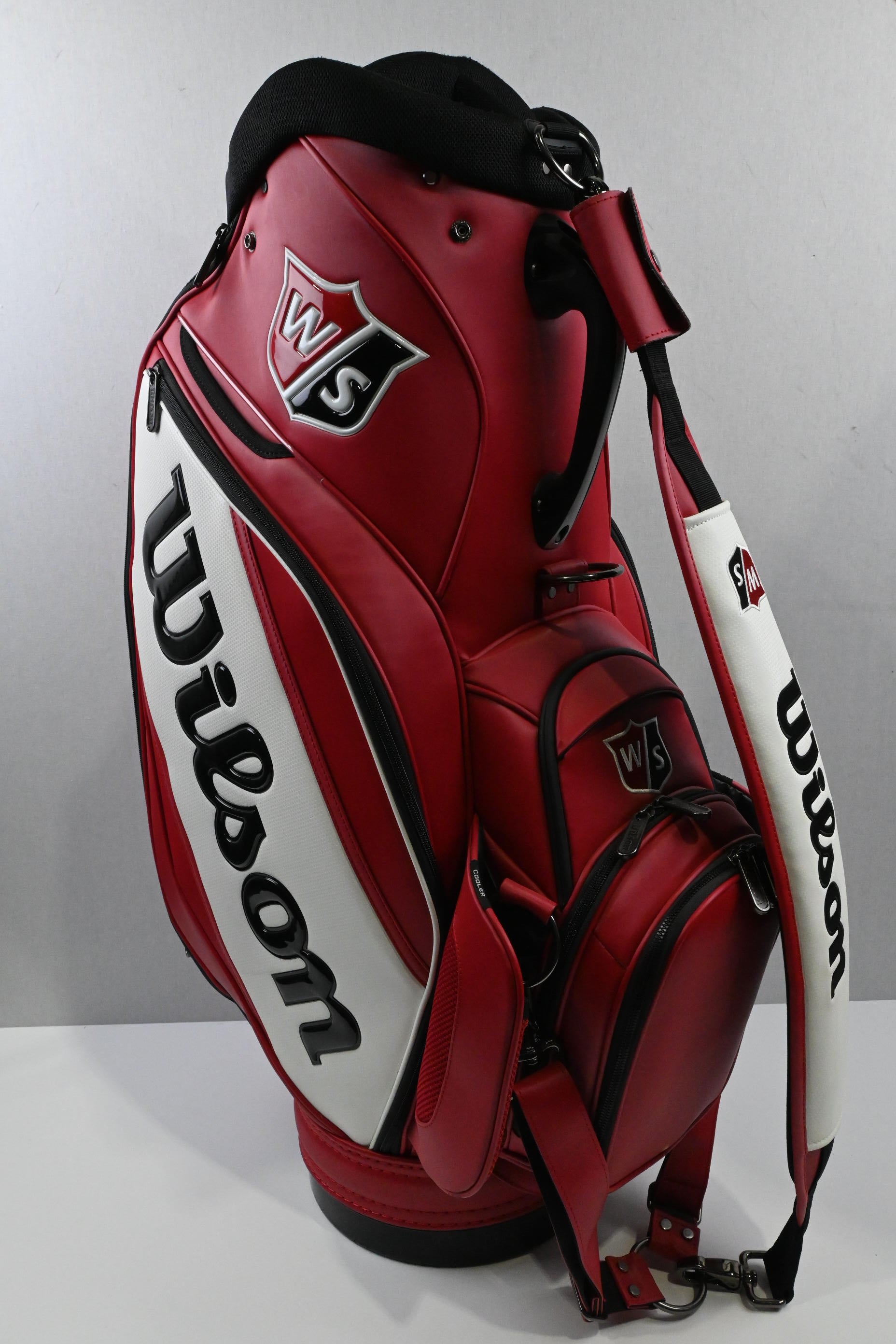 Wilson Staff Tour Golf Bag / 6 Way Divider / Red, Black & White