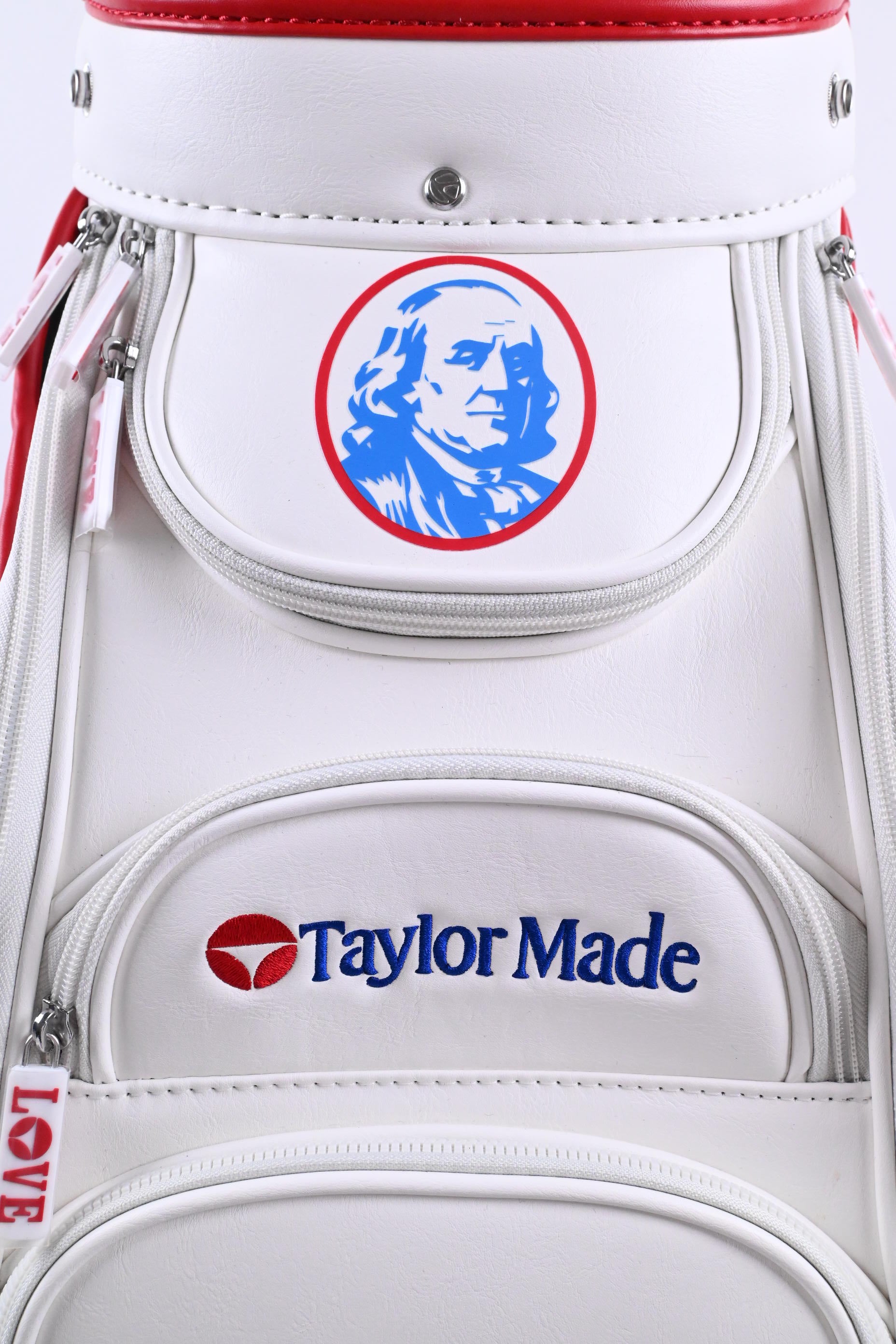 Taylormade PGA Championship Liberty Lines Staff Bag / 6-Way / White, Red & Blue