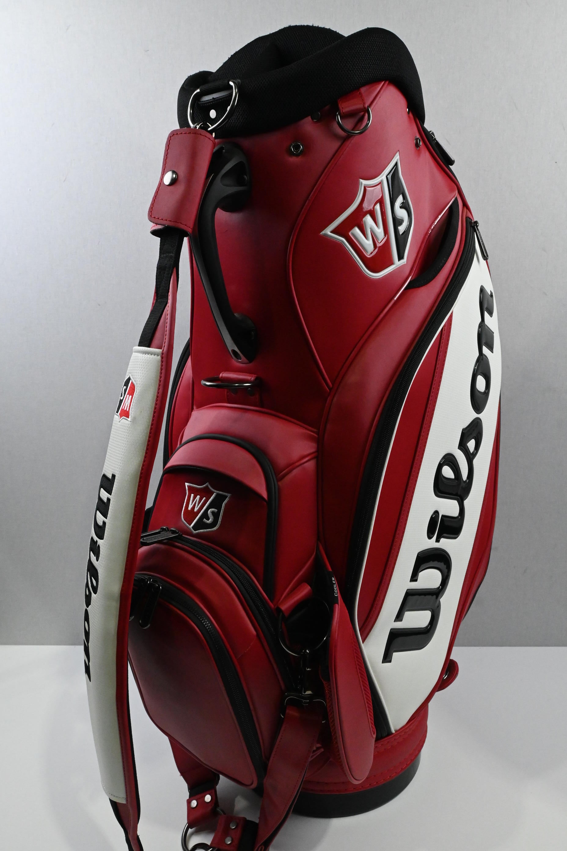 Wilson Staff Tour Golf Bag / 6 Way Divider / Red, Black & White