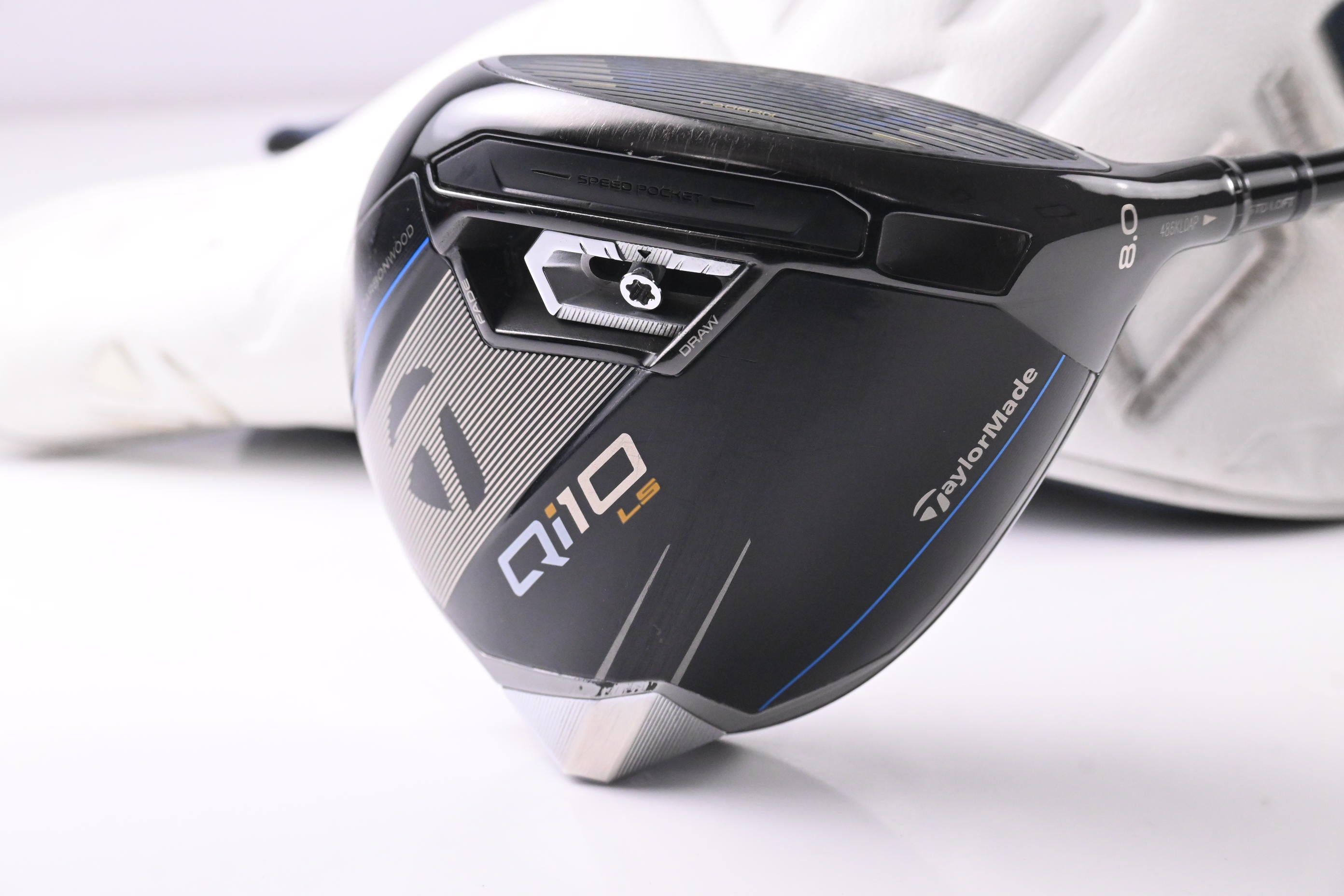 Taylormade Qi10 LS Driver / 8 Degree / X-Flex HZRDUS Smoke RDX Blue 70 Shaft