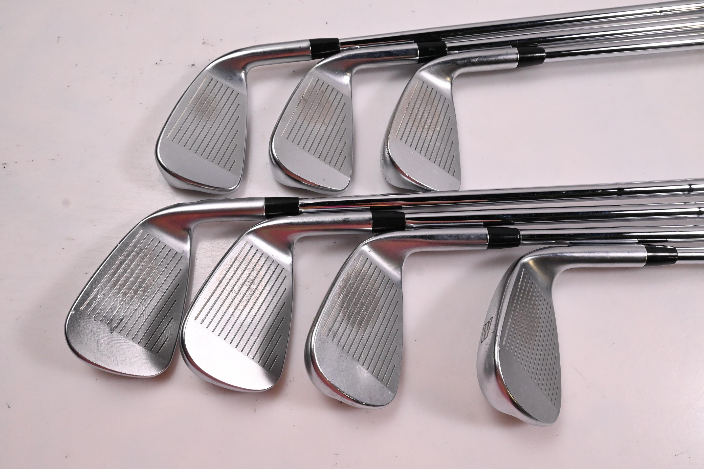 Left Hand Ping i210 Irons / 4-PW / Blue Dot / Stiff Flex Dynamic Gold 120 Shafts