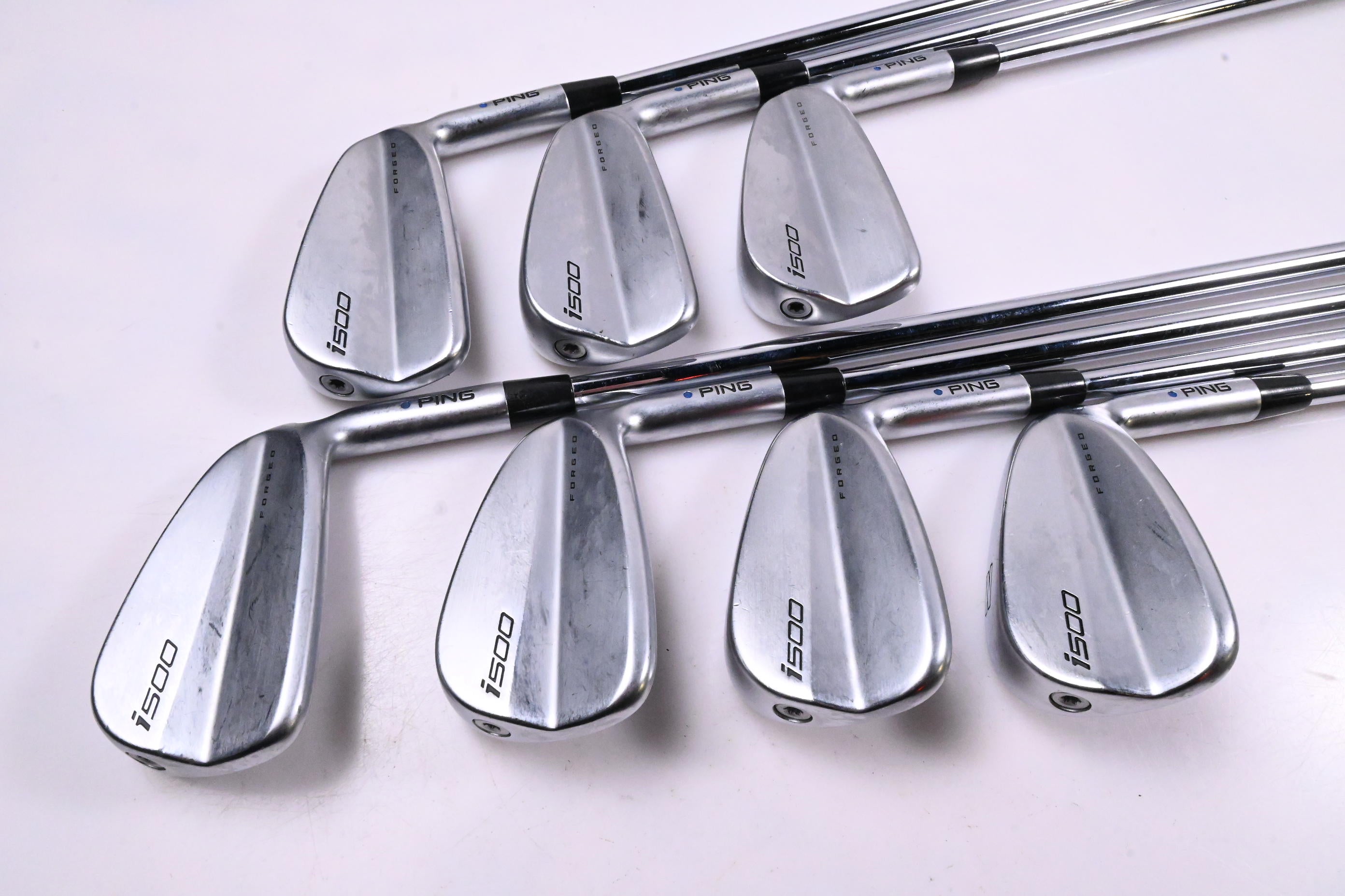 Ping i500 Irons / 4-PW / Blue Dot / Regular Flex Dynamic Gold 105 R300 Shafts