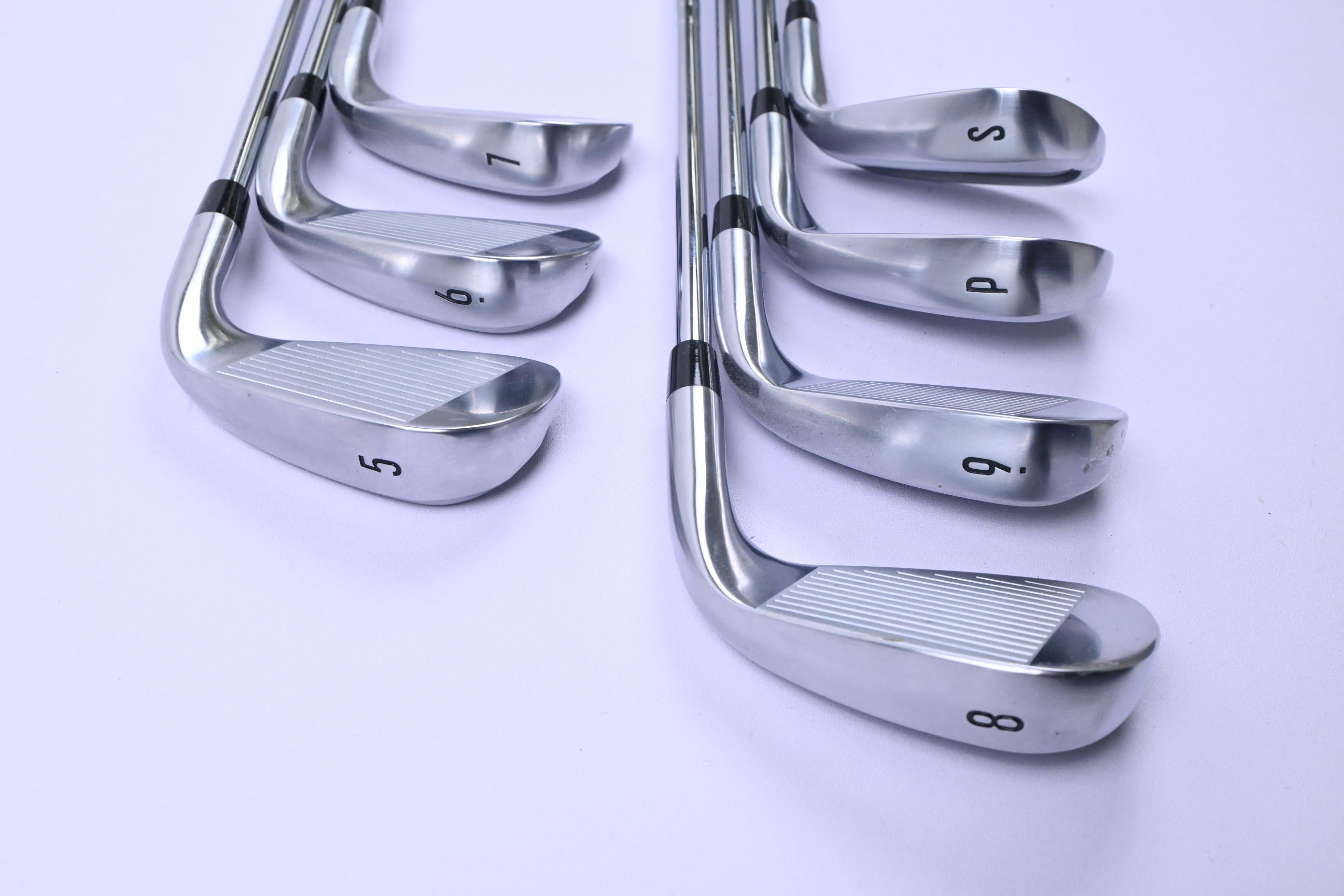 Left Hand Callaway Quantum Max Irons / 5-PW+SW / Stiff Flex KBS Max 90 Shafts