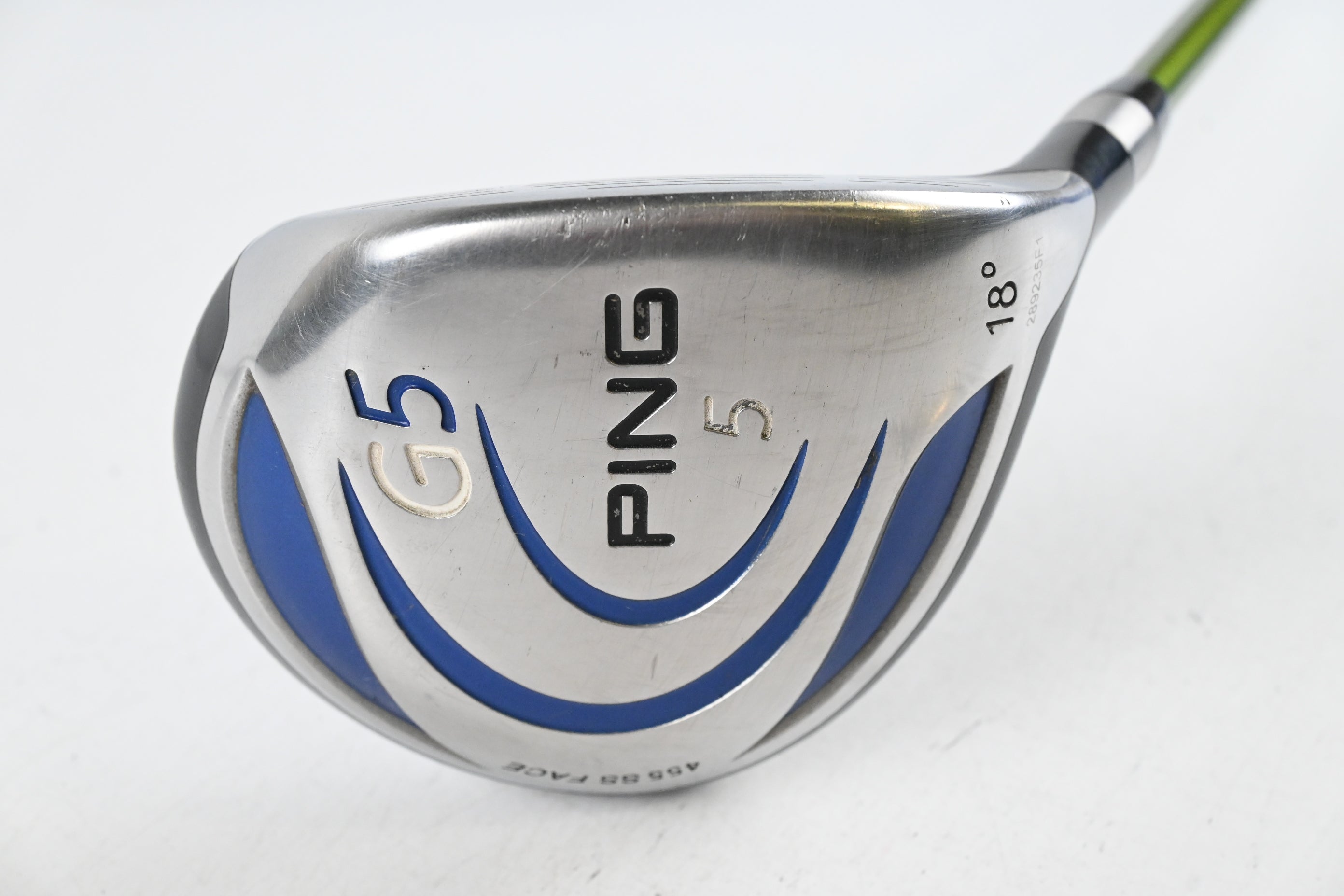 Ping G5 #5 Wood / 18 Degree / Stiff Flex Aldila NV Green 75 Shaft