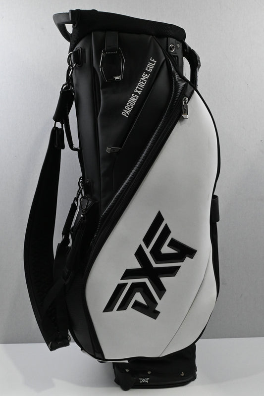 PXG Golf Stand Bag / 6 Way Divider / Black & White