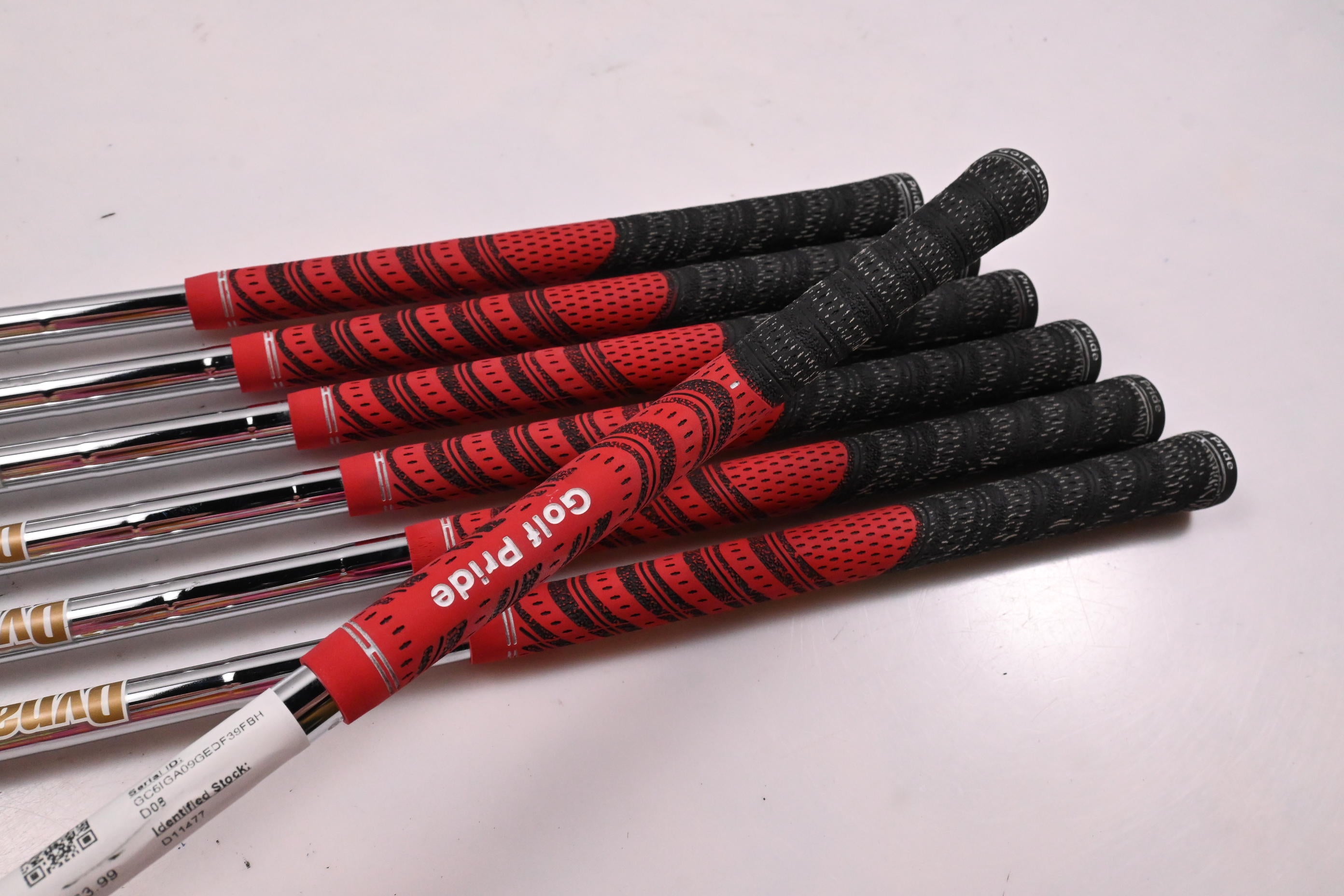 Left Hand Ping i210 Irons / 4-PW / Blue Dot / Stiff Flex Dynamic Gold 120 Shafts