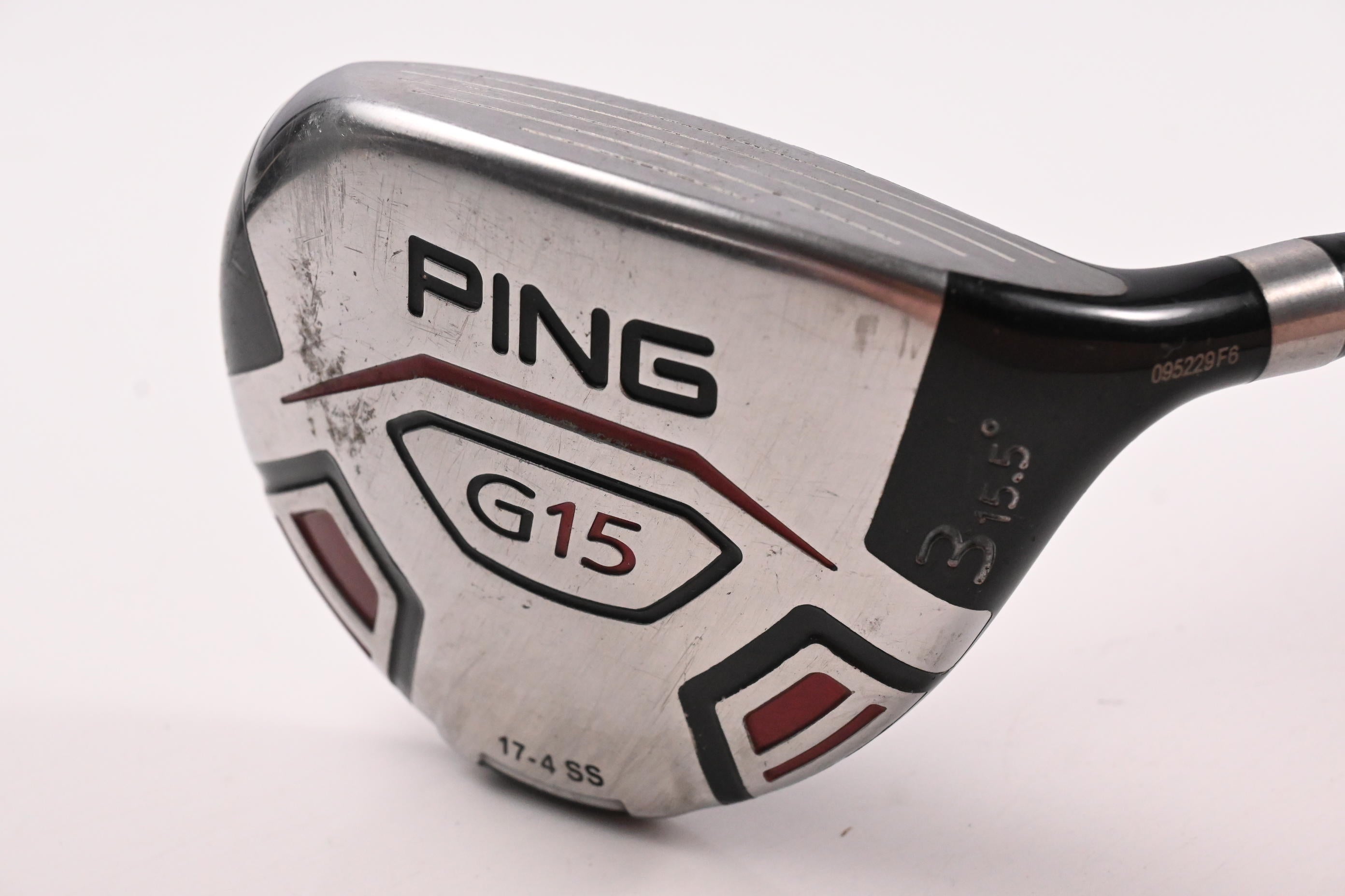 Ping G15 #3 Wood / 15.5 Degree / Regular Flex Aldila Serrano 75 Shaft