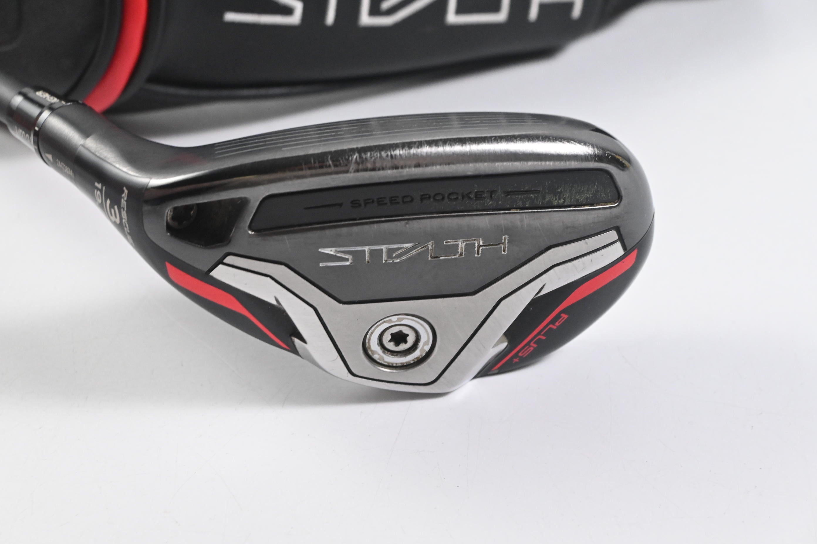 Left Hand Taylormade Stealth Plus #3 Hybrid / 19.5 Degree / Regular Flex Tensei