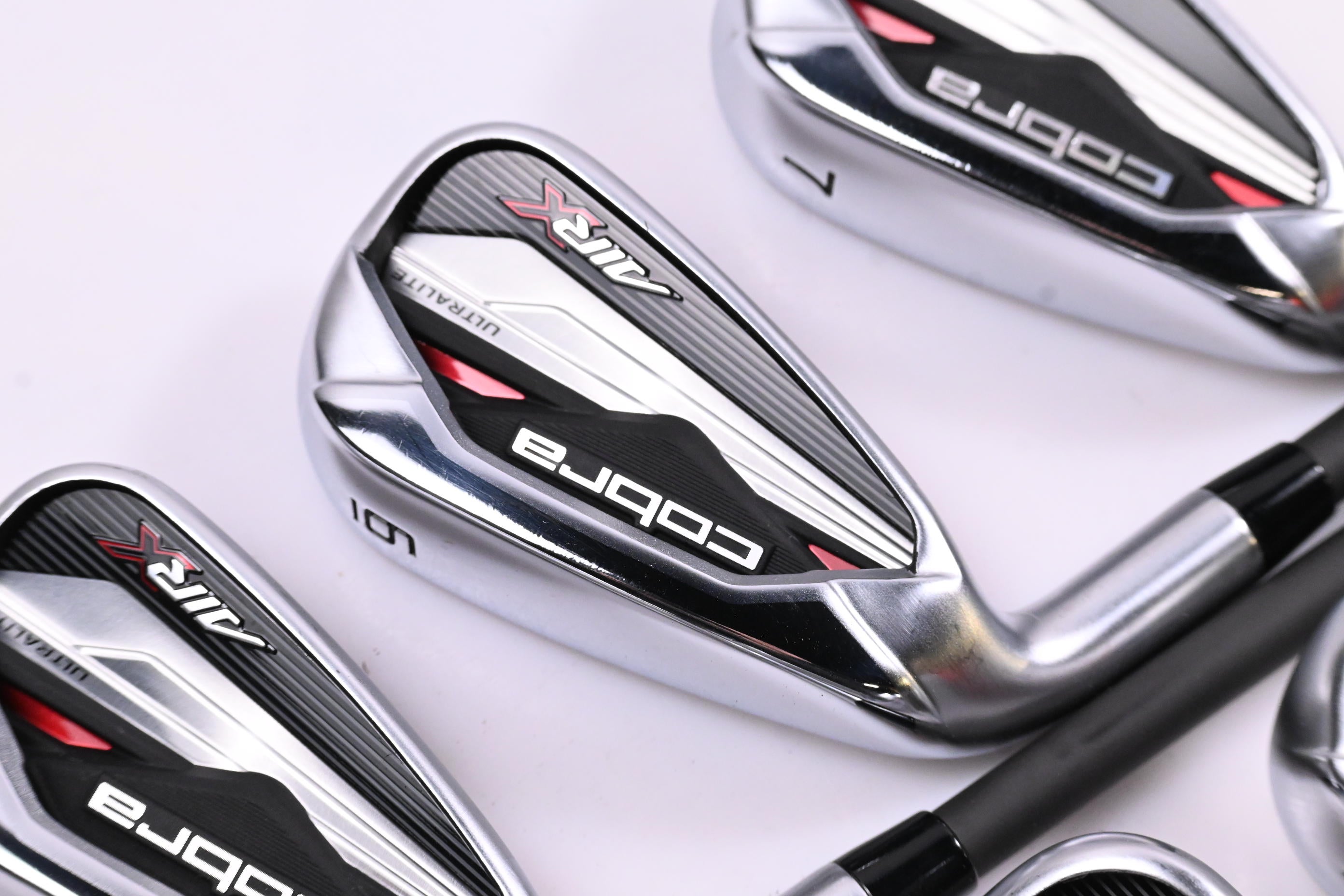 Left Hand Cobra Air-X Irons / 5-PW+SW / Regular Flex Cobra Ultralite 50 Shafts