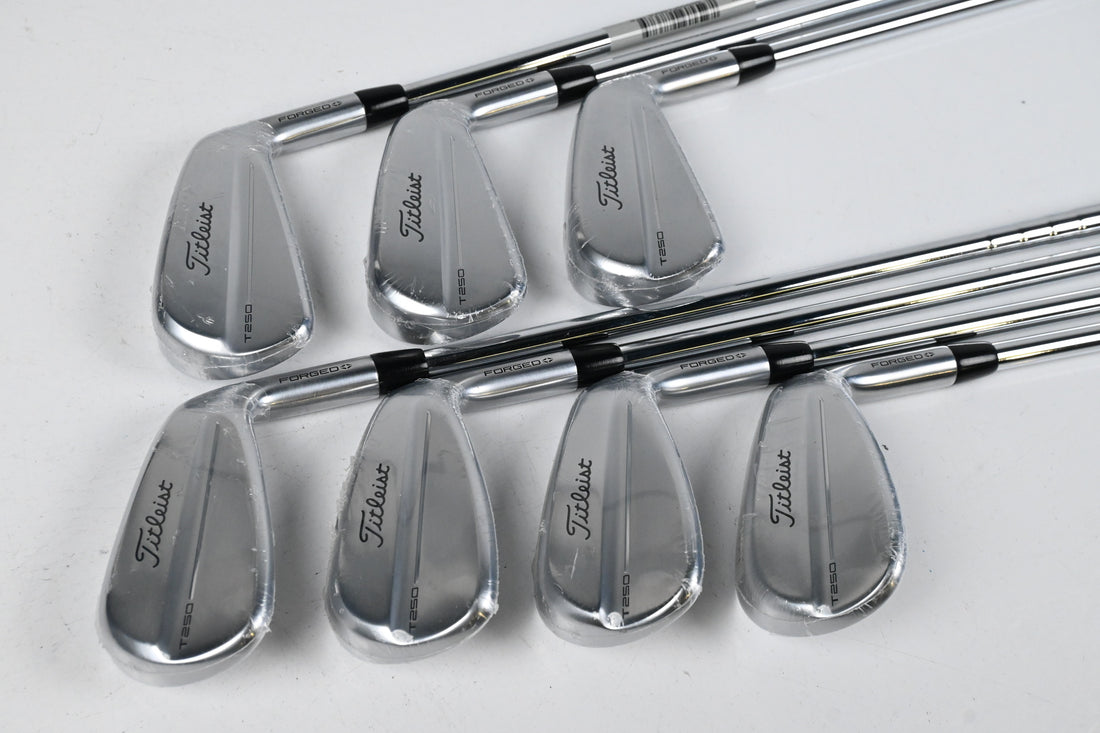 Titleist T250 2025 Irons / 5-PW+GW / Stiff Flex True Temper AMT Black Shafts