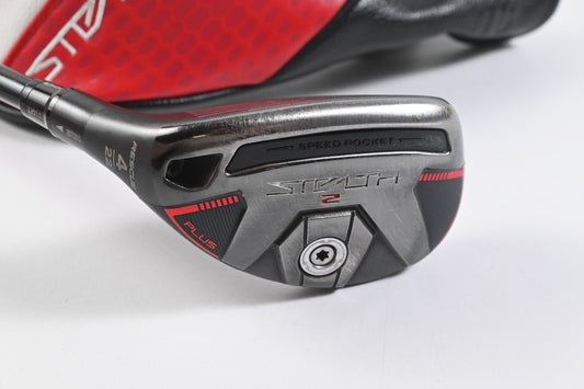 Left Hand Taylormade Stealth 2 Plus #4 Hybrid / 22 Degree / Stiff Flex HZRDUS