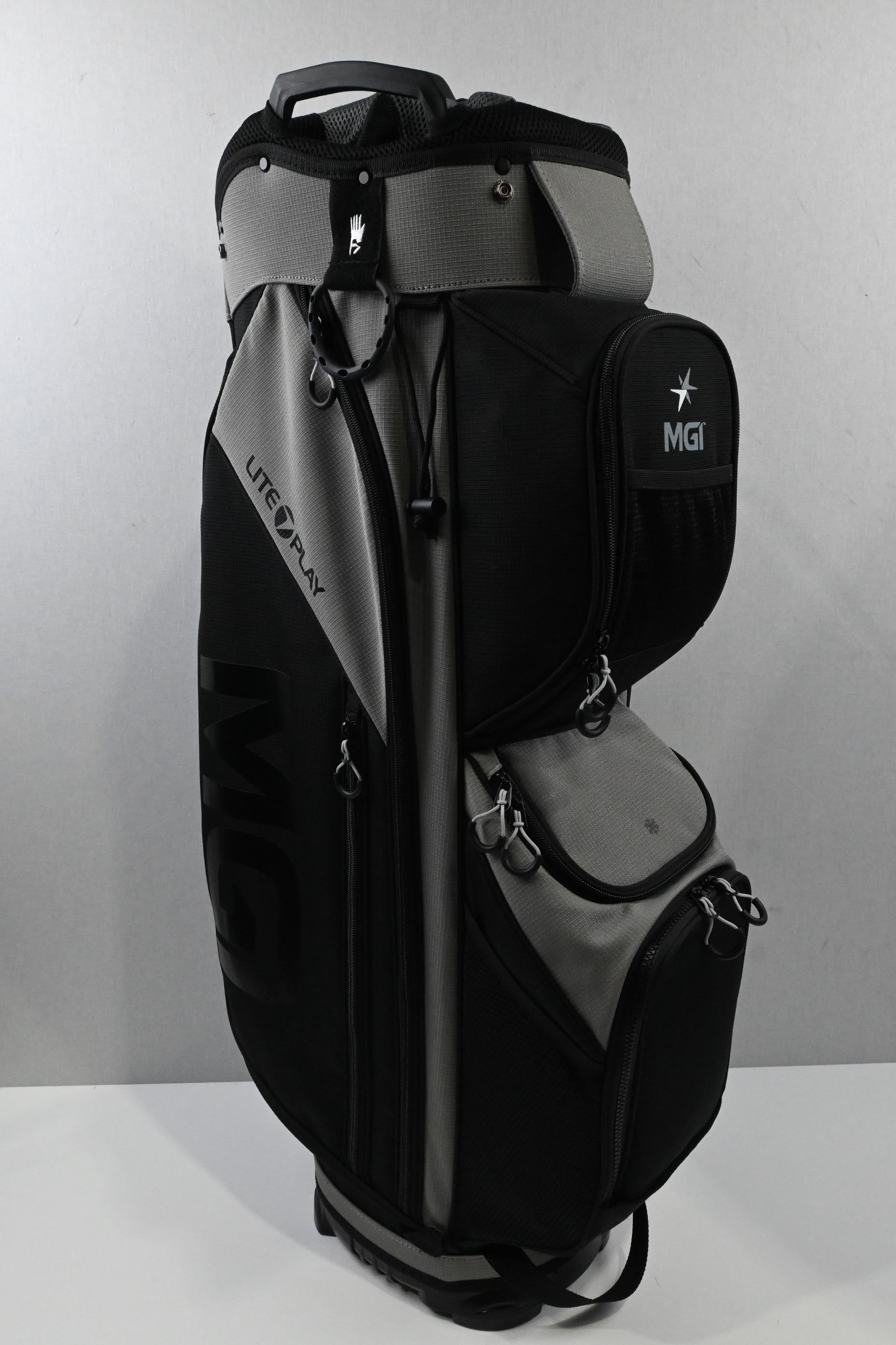MGI Lite Play Cart Bag / 14 Way Divider / Black & Grey