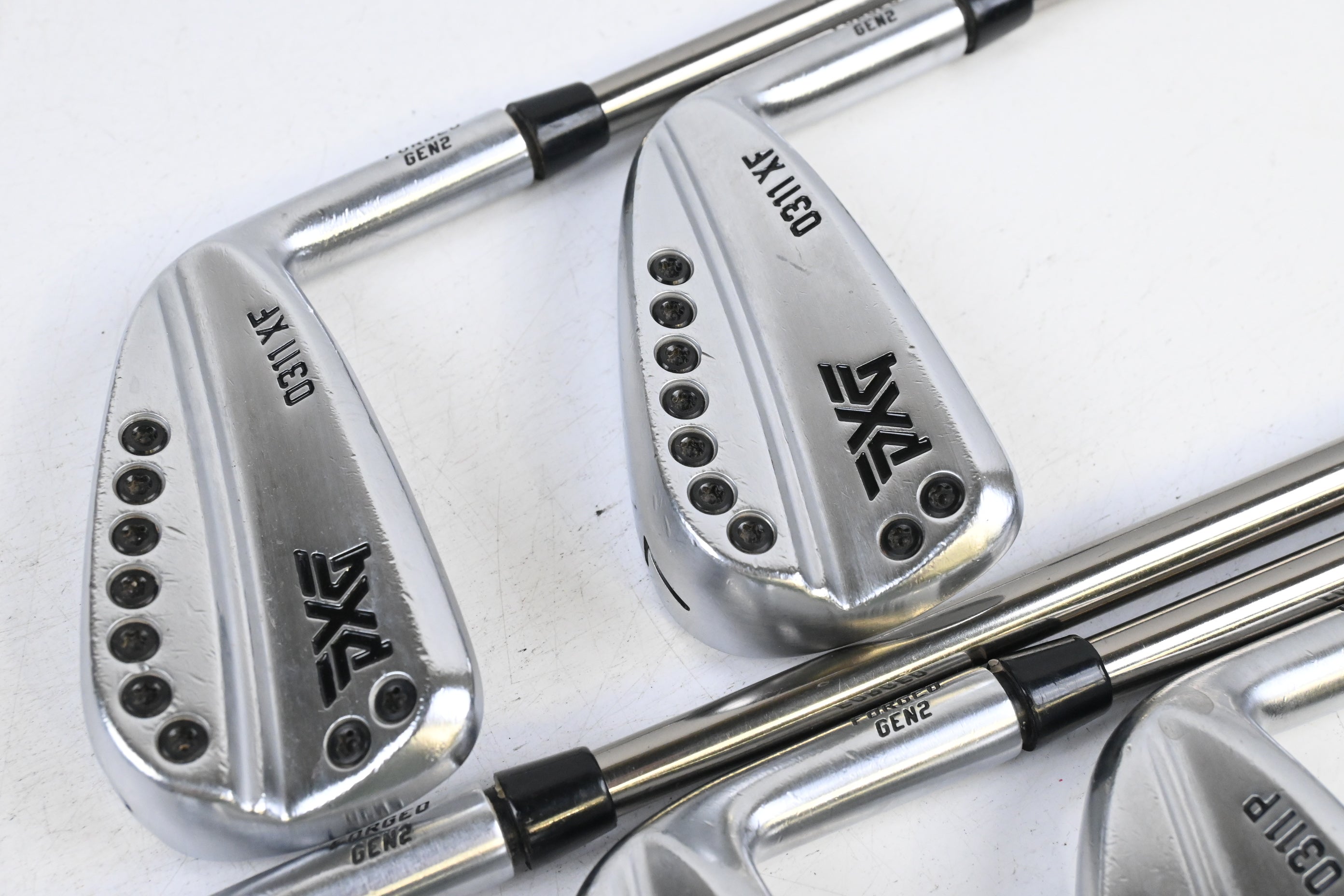 PXG 0311 P Gen2 Irons / 6-PW / Stiff Flex UST Mamiya Recoil Prototype 95 Shafts