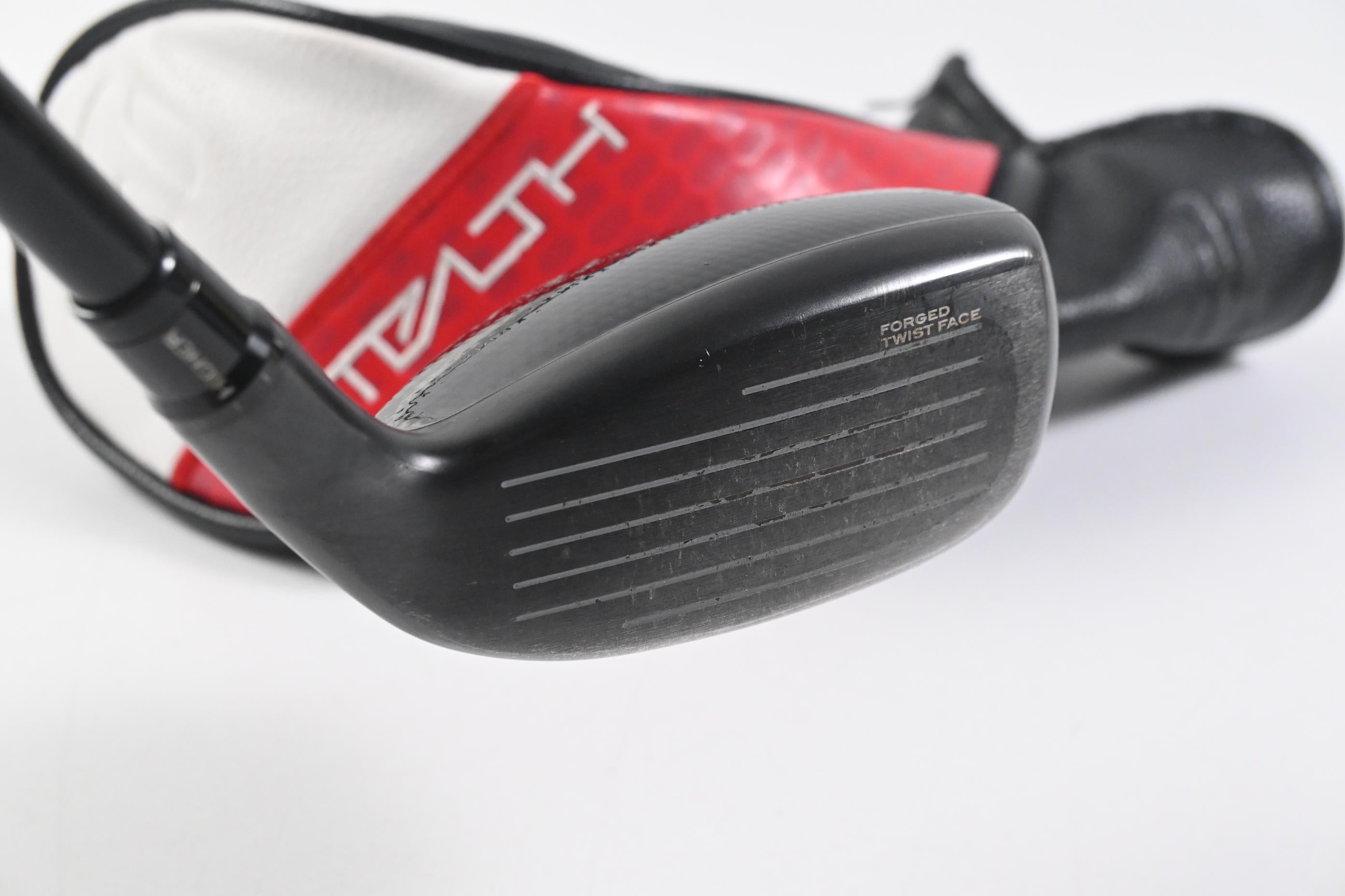 Left Hand Taylormade Stealth 2 Plus #4 Hybrid / 22 Degree / Stiff Flex HZRDUS