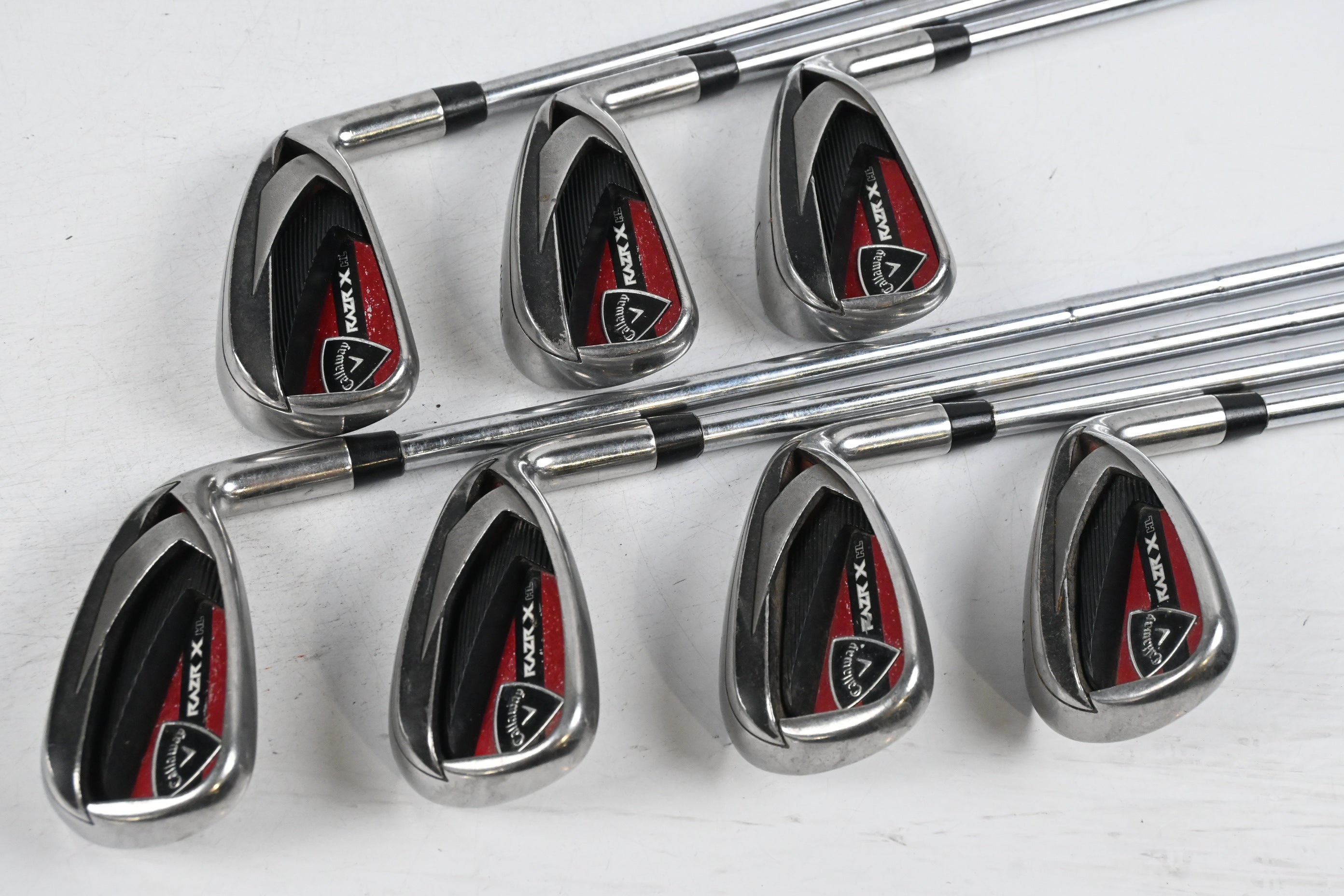 Callaway RAZR X HL Irons / 5-PW+SW / Uniflex M-10 XP Shafts