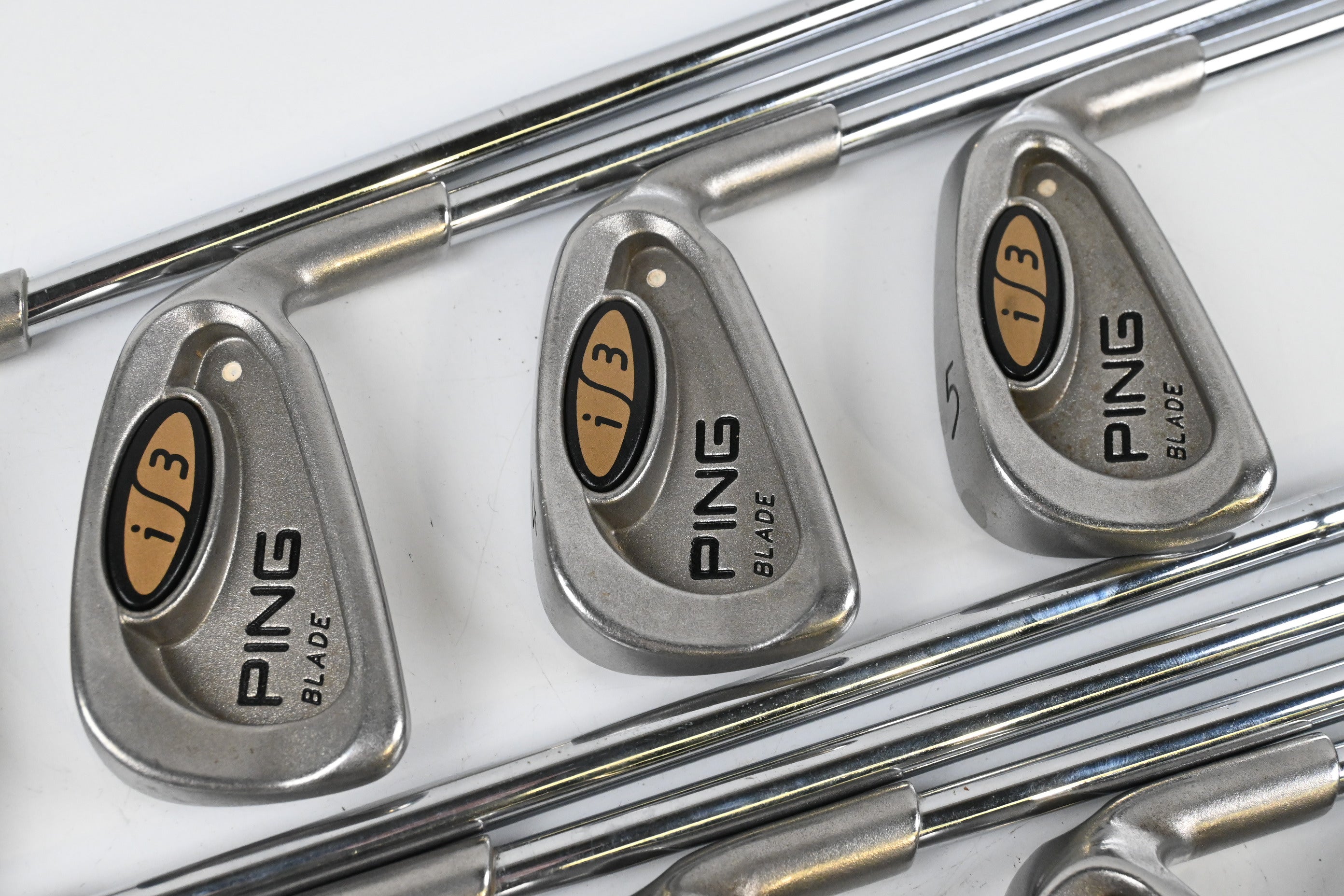 Ping i3 Irons / 2-PW / White Dot / Stiff Flex Steel Shafts