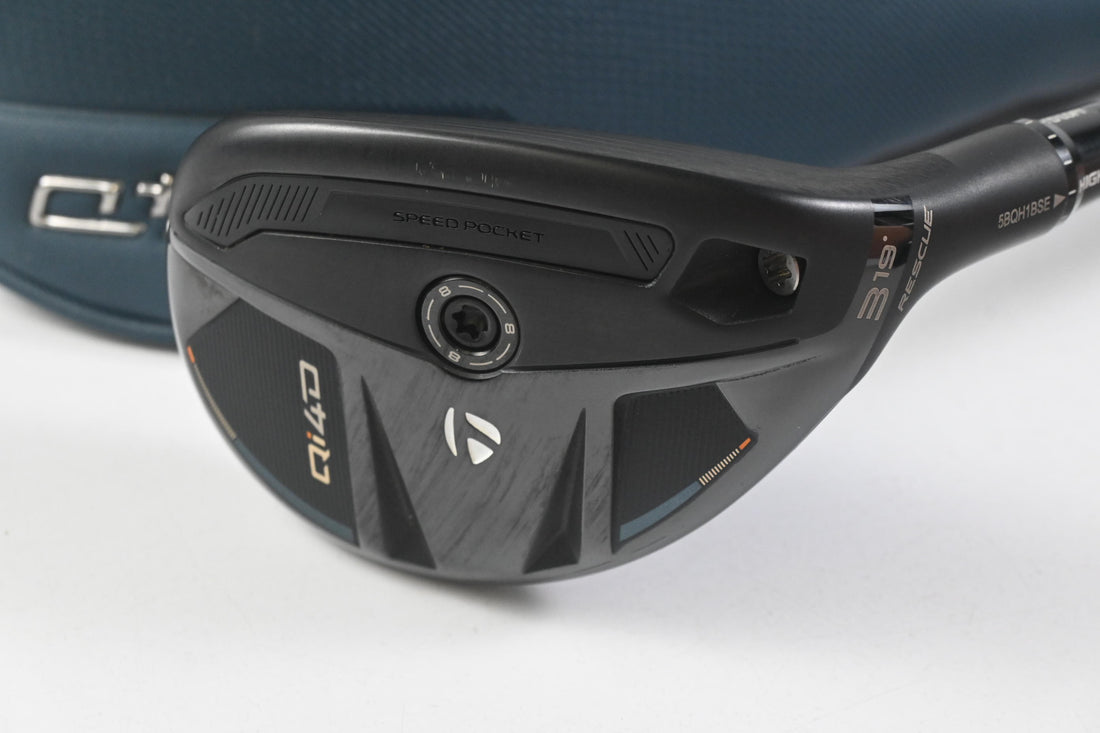 Taylormade Qi4D #3 Hybrid / 19 Degree / Senior Flex REAX by KBS 55 Shaft
