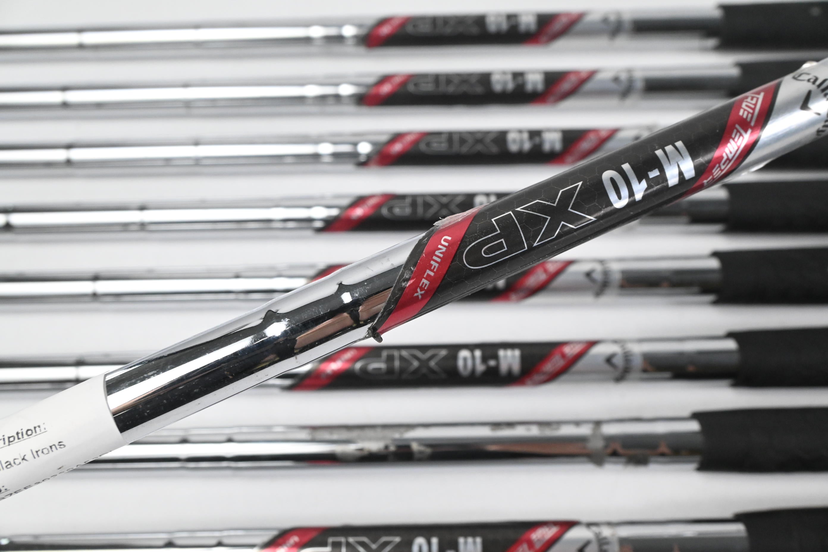 Callaway RAZR X Black Irons / 4-PW+GW+SW / UniFlex M-10 XP Shafts