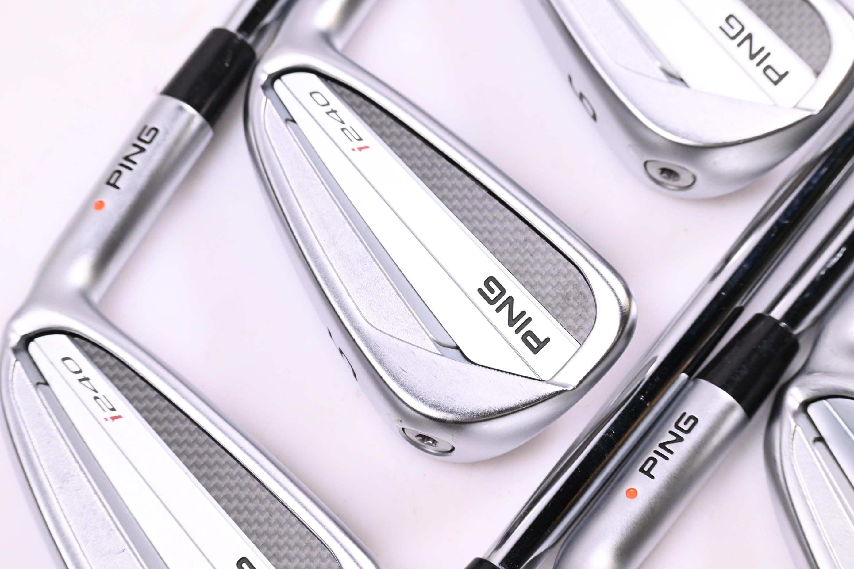 Ping I240 Irons / 4-PW / Orange Dot / Regular Flex KBS Tour 110 Shafts