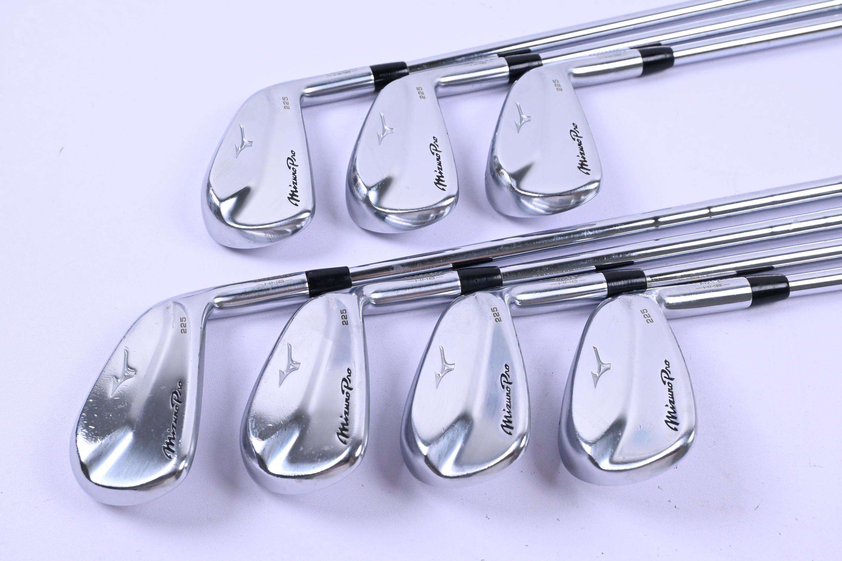 Mizuno Pro 225 Irons / 4-PW / Stiff Flex KBS Tour Lite Shafts