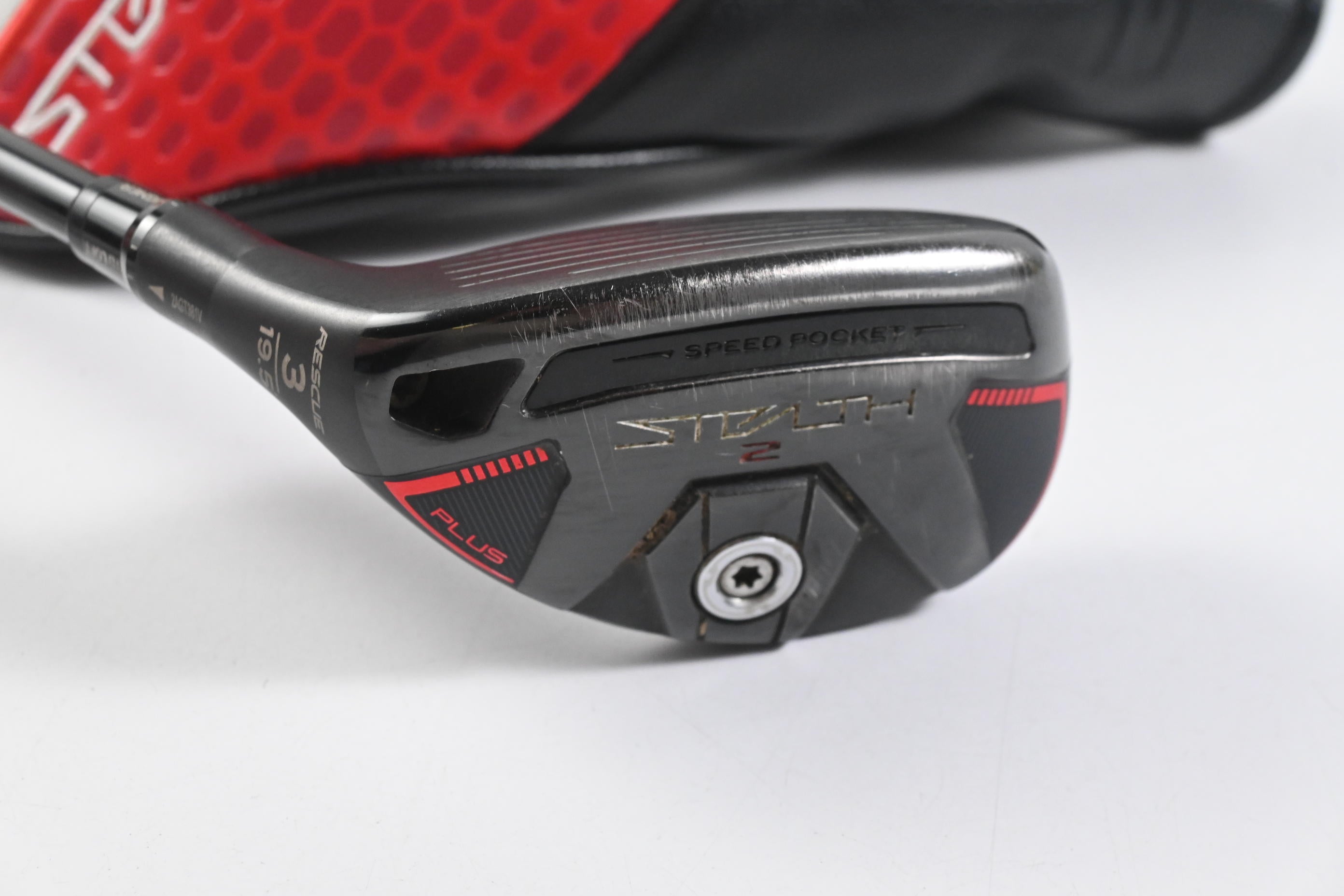 Left Hand Taylormade Stealth 2 Plus #3 Hybrid / 19.5 Degree / Stiff Flex HZRDUS