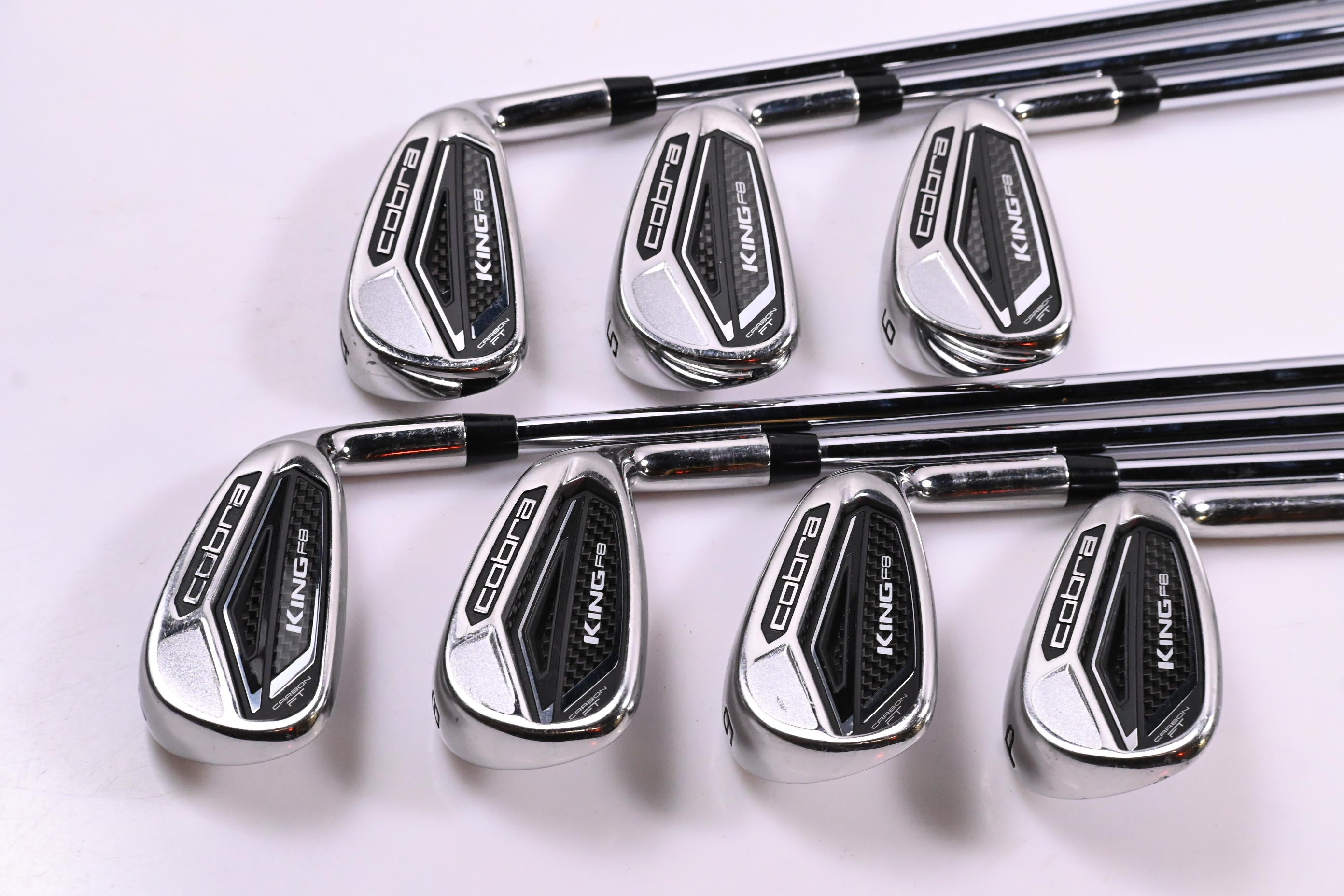 Cobra King F8 Irons / 4-PW / Regular Flex KBS Tour FLT 110 Shafts