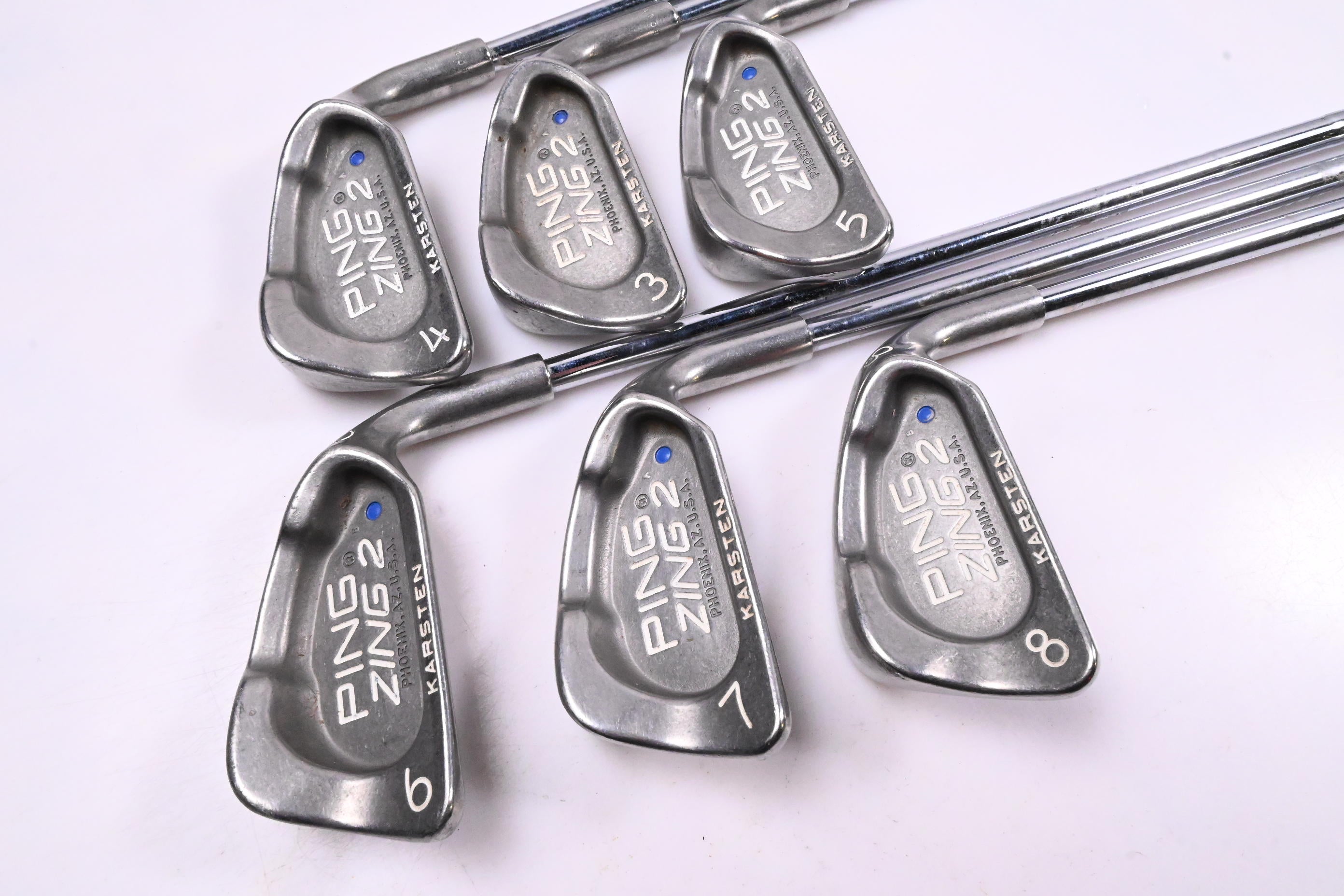 Ping Zing 2 Irons / 3-8i / Blue Dot / Stiff Flex Ping JZ Shafts
