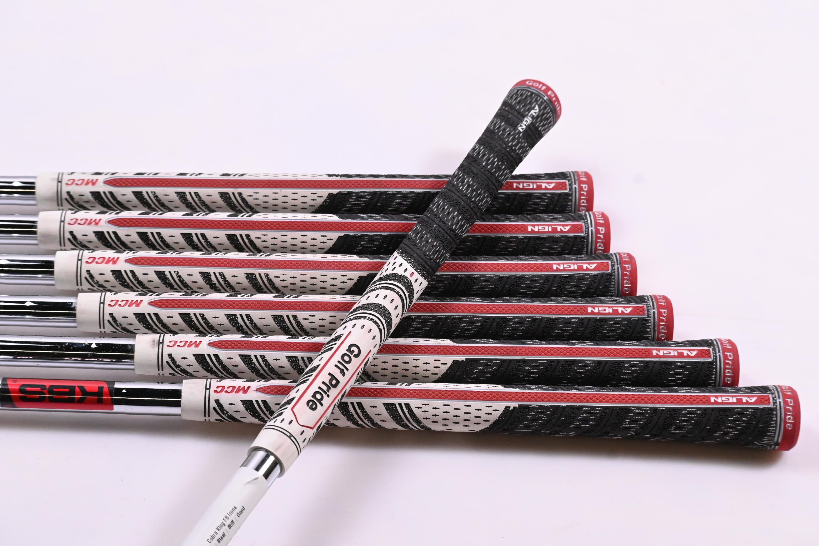 Cobra King F8 Irons / 4-PW / Regular Flex KBS Tour FLT 110 Shafts