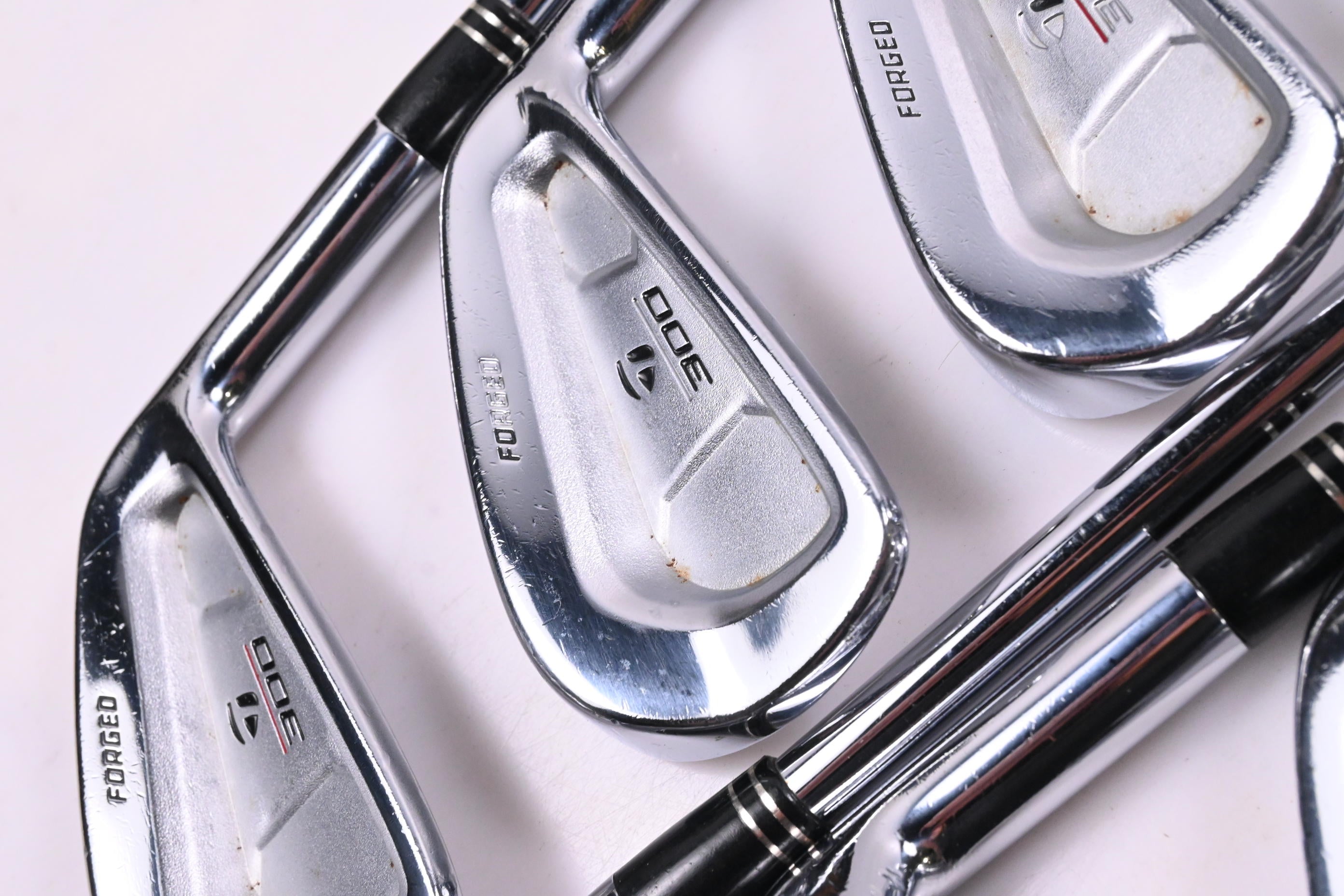 Taylormade 300 Forged Irons / 3-PW / Stiff Flex Rifle Flighted Shafts