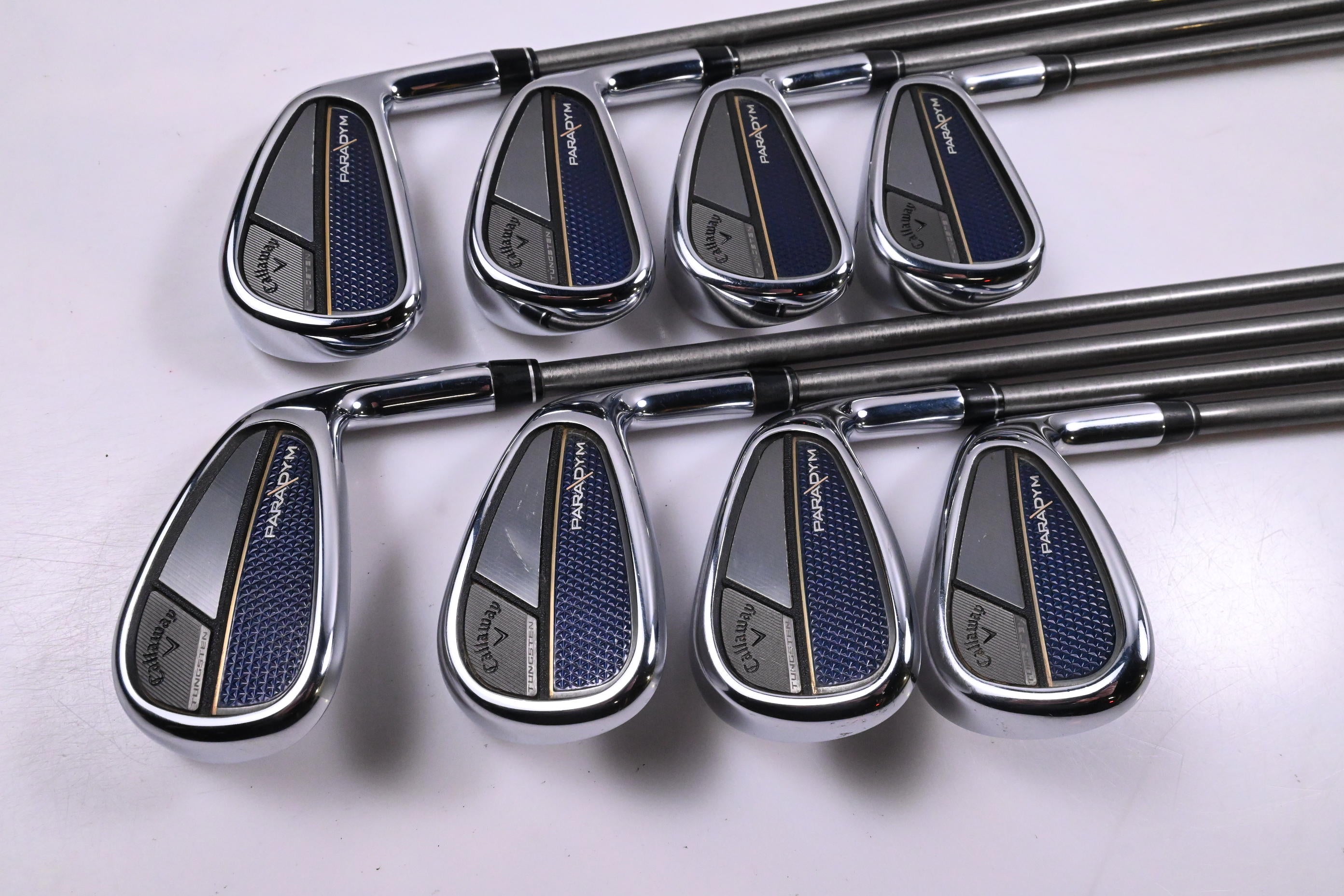 Callaway Paradym Irons / 4-PW+AW / Regular Flex Aerotech SteelFiber i80 Shafts
