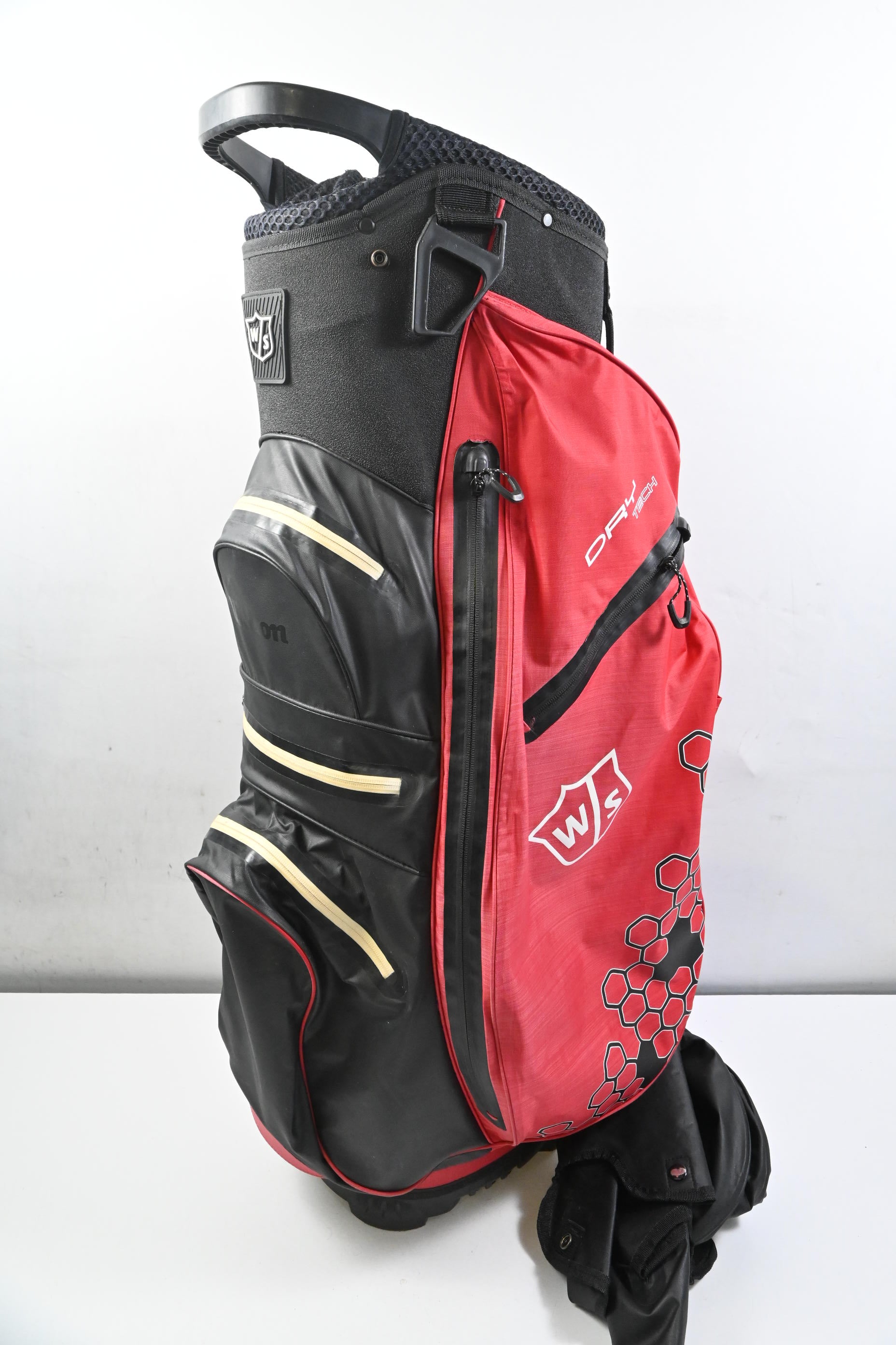 Wilson Dry Tech Cart Bag / 14-Way Divider / Red & Black