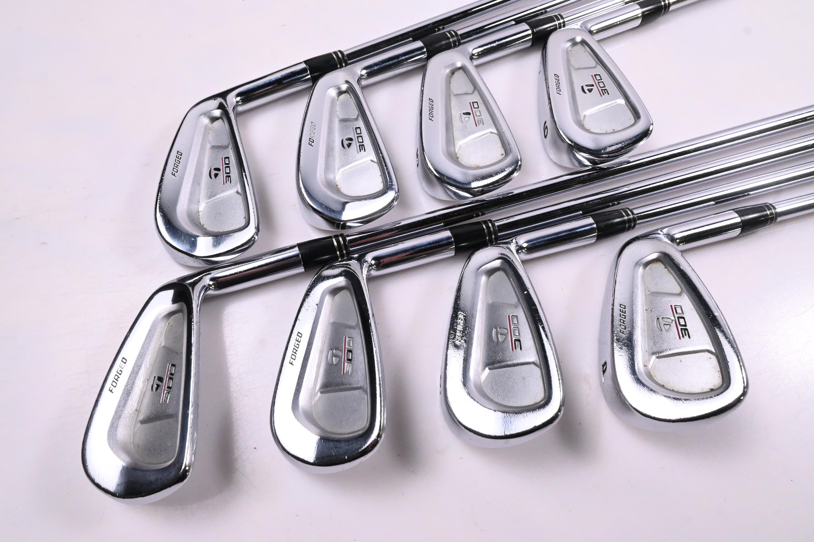 Taylormade 300 Forged Irons / 3-PW / Stiff Flex Rifle Flighted Shafts