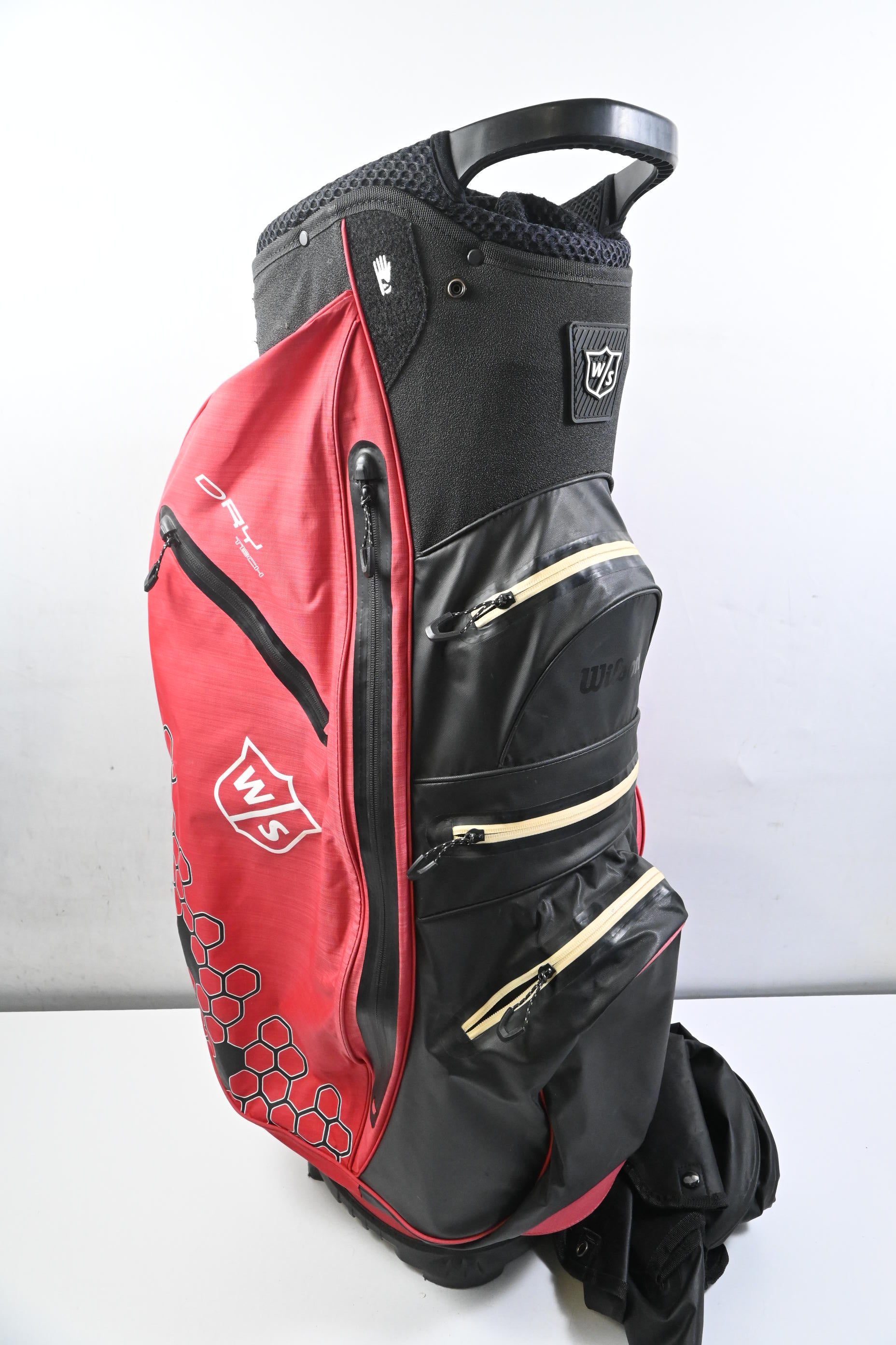 Wilson Dry Tech Cart Bag / 14-Way Divider / Red & Black