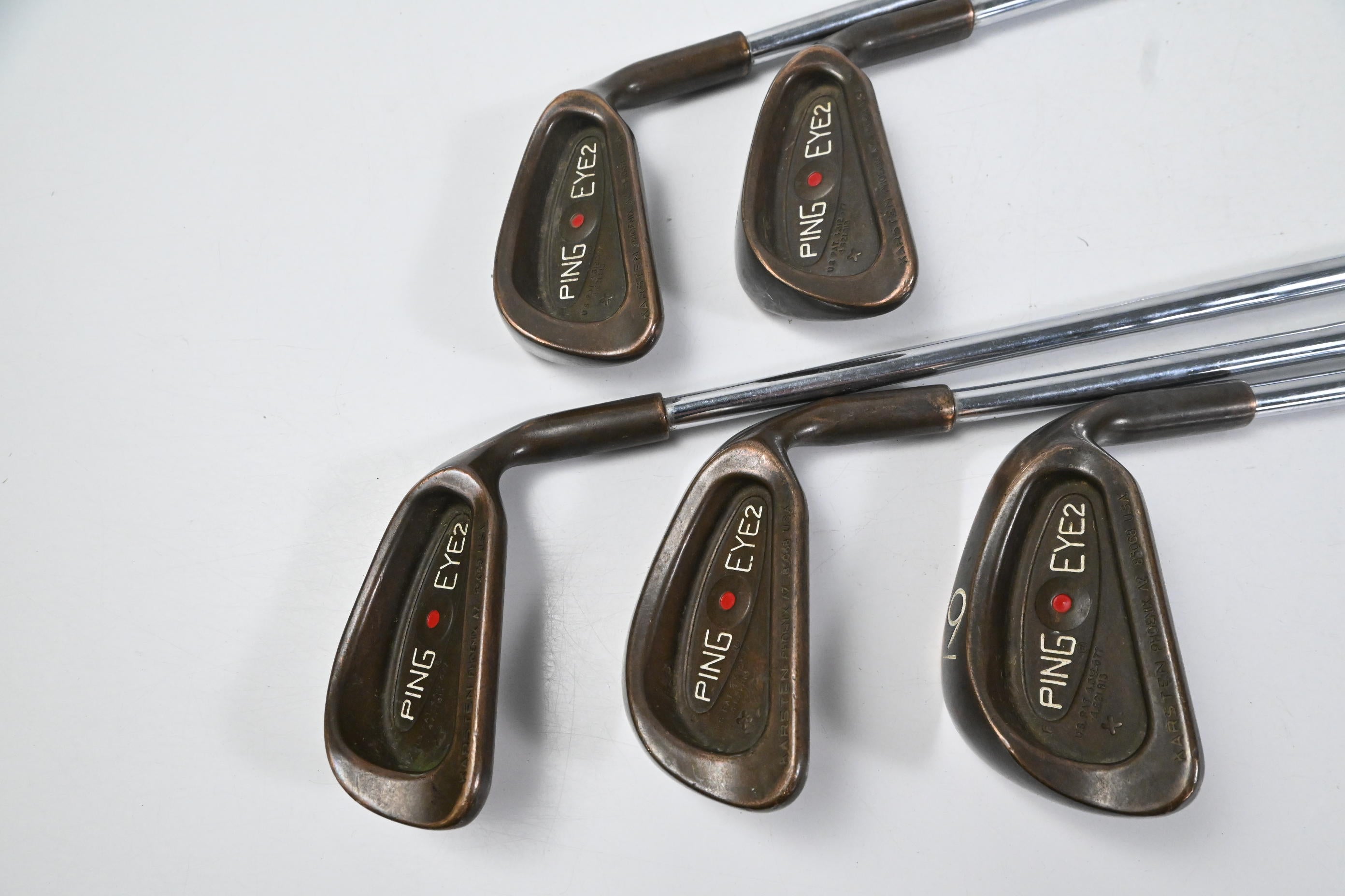 Ping Eye 2+ BeCu Irons / 5-9i /  Red Dot / Stiff Flex Steel Shafts