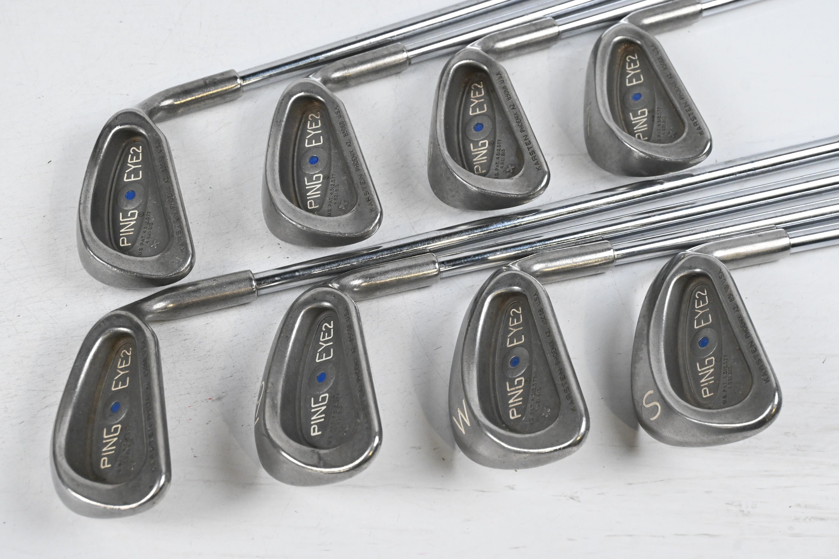 Ping Eye 2+ Irons / 4-PW+SW / Blue Dot / Stiff Flex Ping Karsten JZ Shafts
