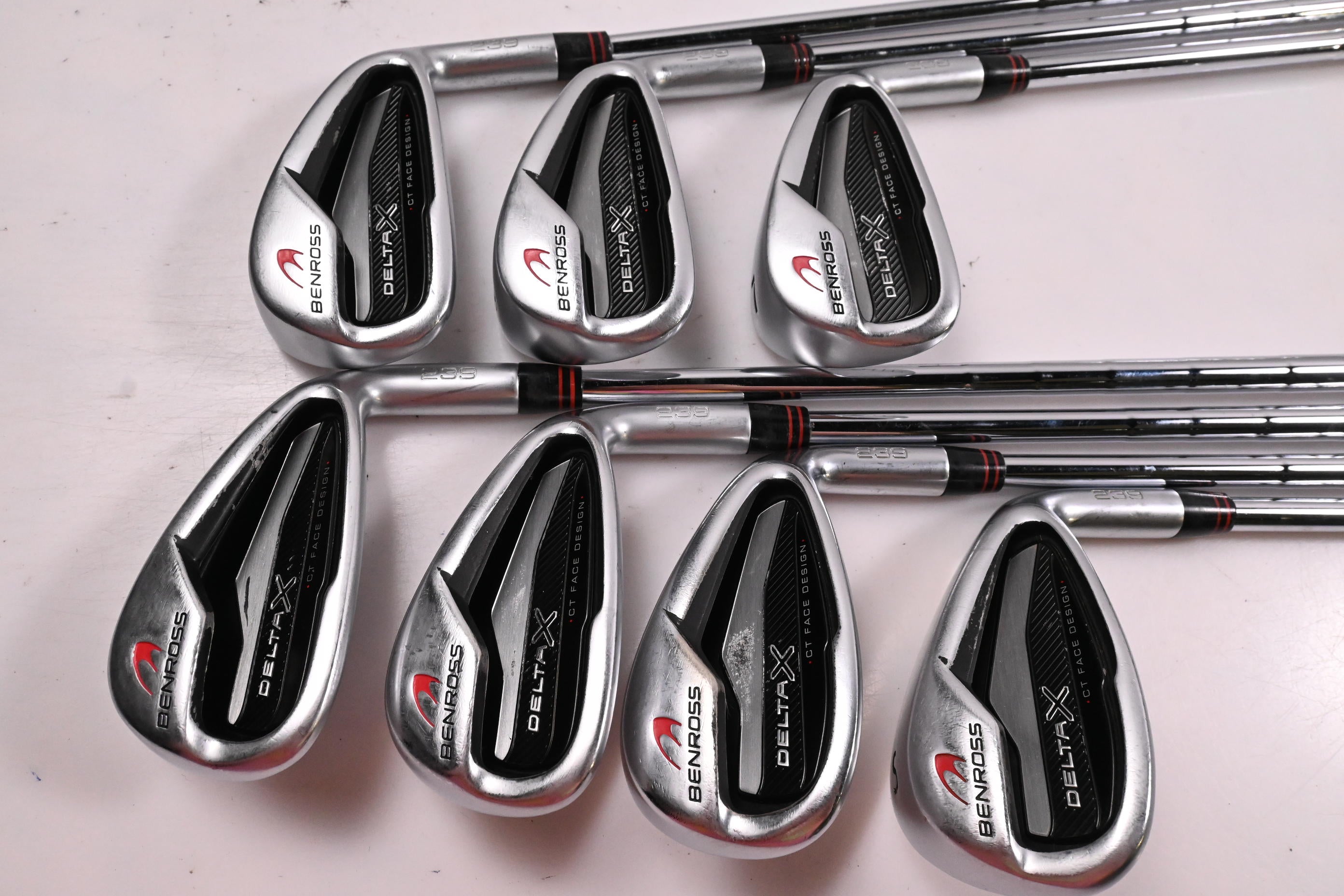 Benross Delta X Irons / 5-PW+SW / Stiff Flex KBS Tour 105 Shafts