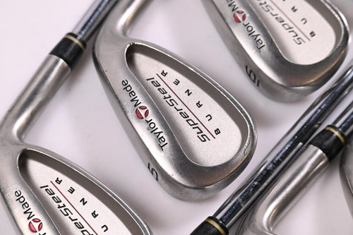 Taylormade Supersteel Irons / 4-PW+GW+SW / Stiff Flex Taylormade Shafts